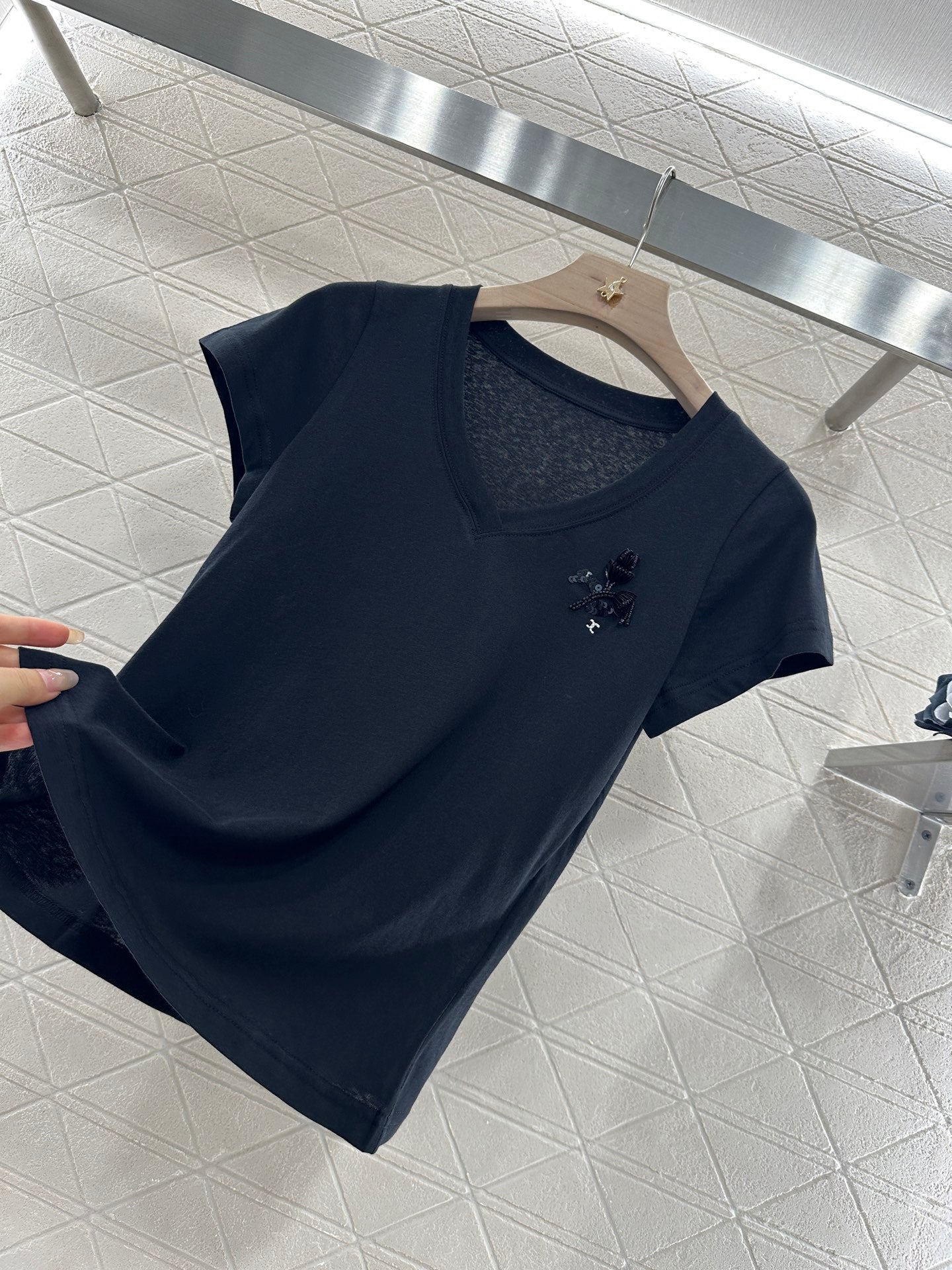 C*♥2025 new product Embroidered short sleeves