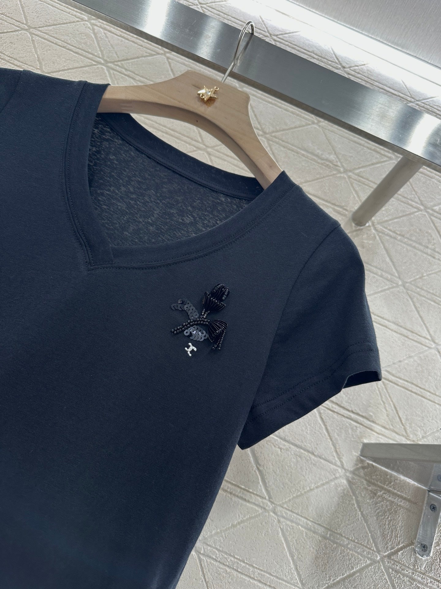 C*♥2025 new product Embroidered short sleeves