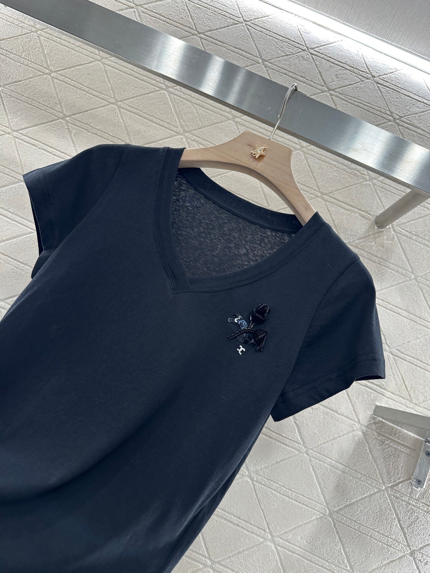 C*♥2025 new product Embroidered short sleeves