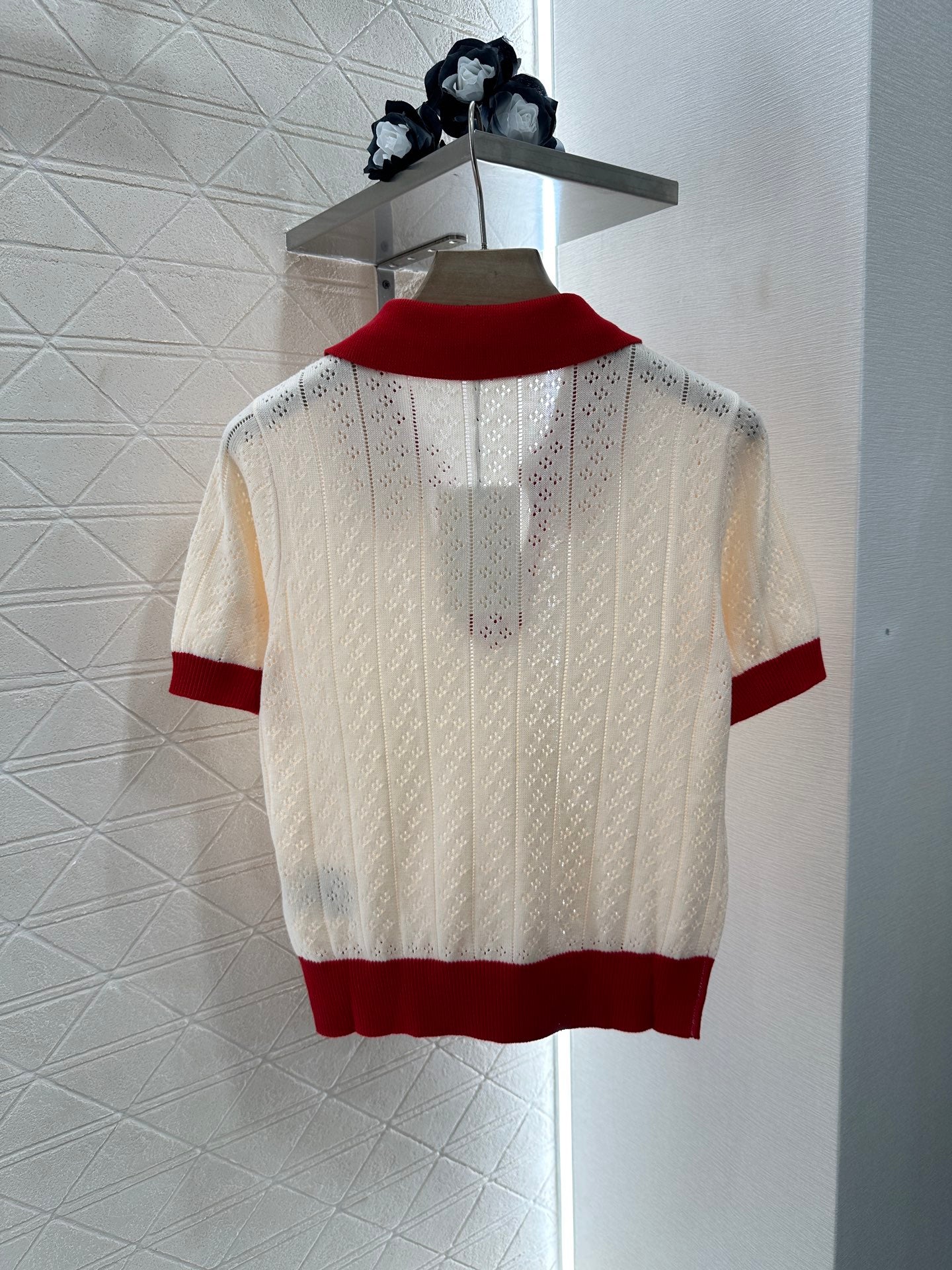 V*♥New Arrival Cherry knitted short sleeves
