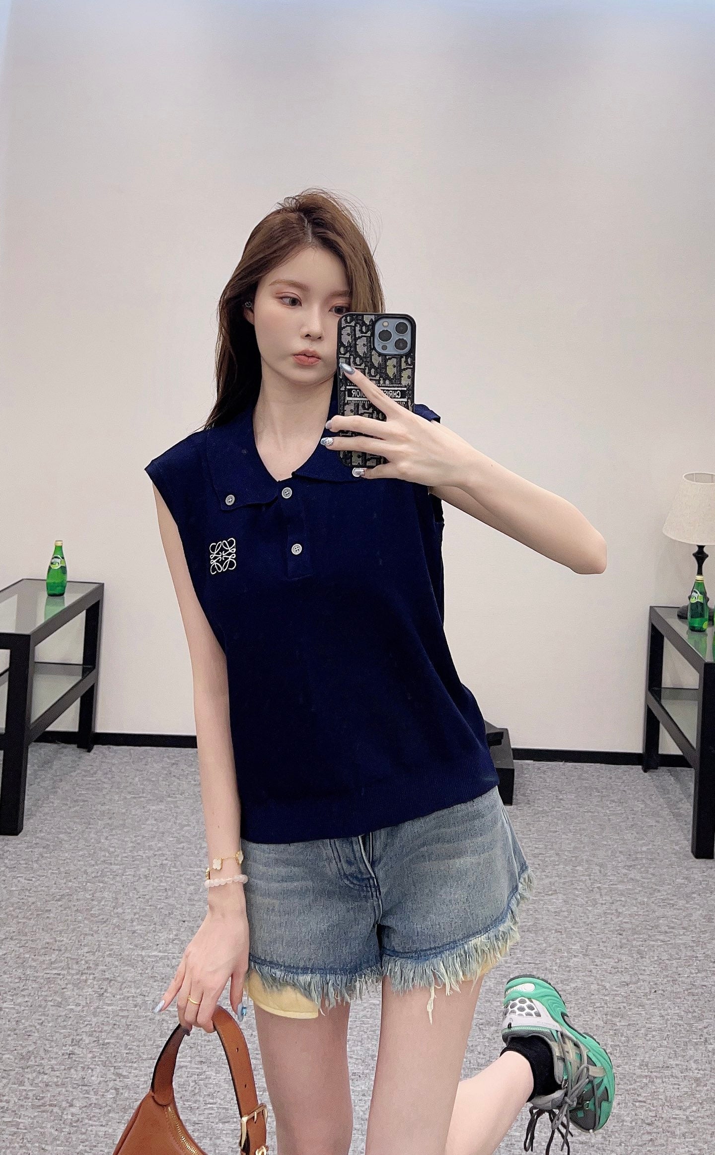 L*♥2025 new product Knitted vest