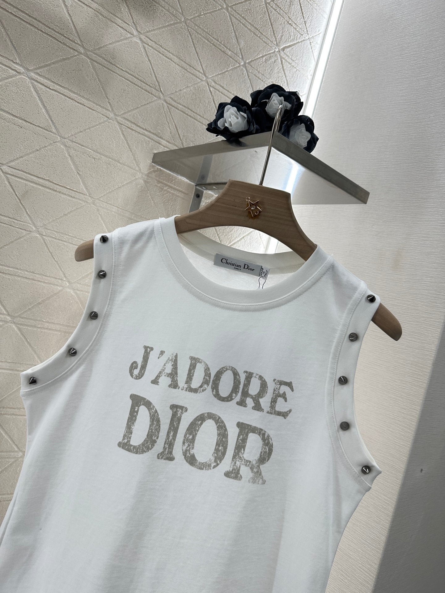 D*♥2025 new product Riveted cotton vest