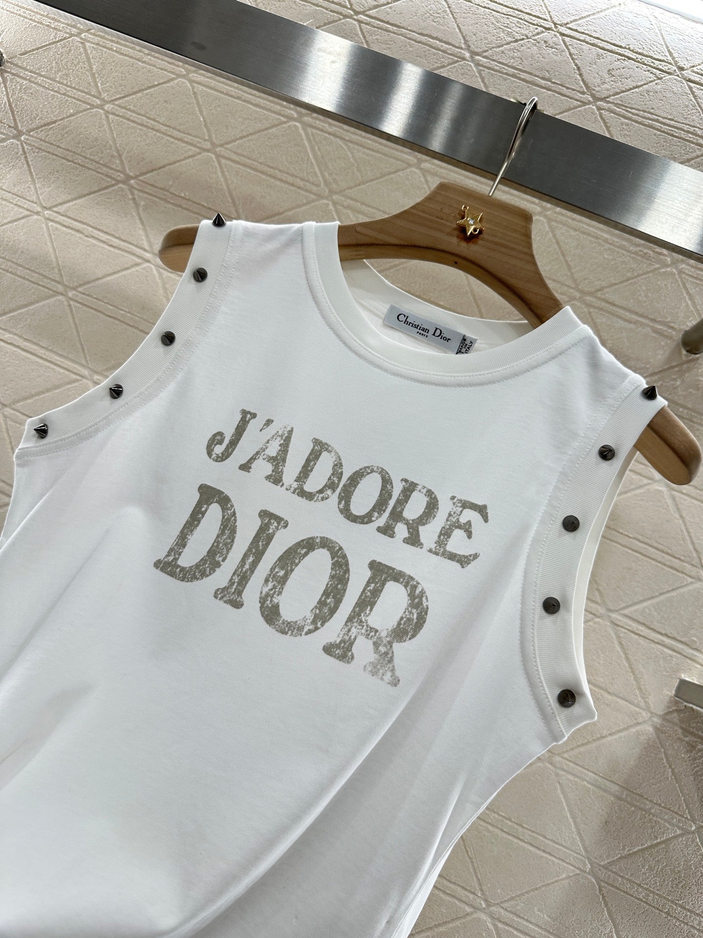 D*♥2025 new product Riveted cotton vest