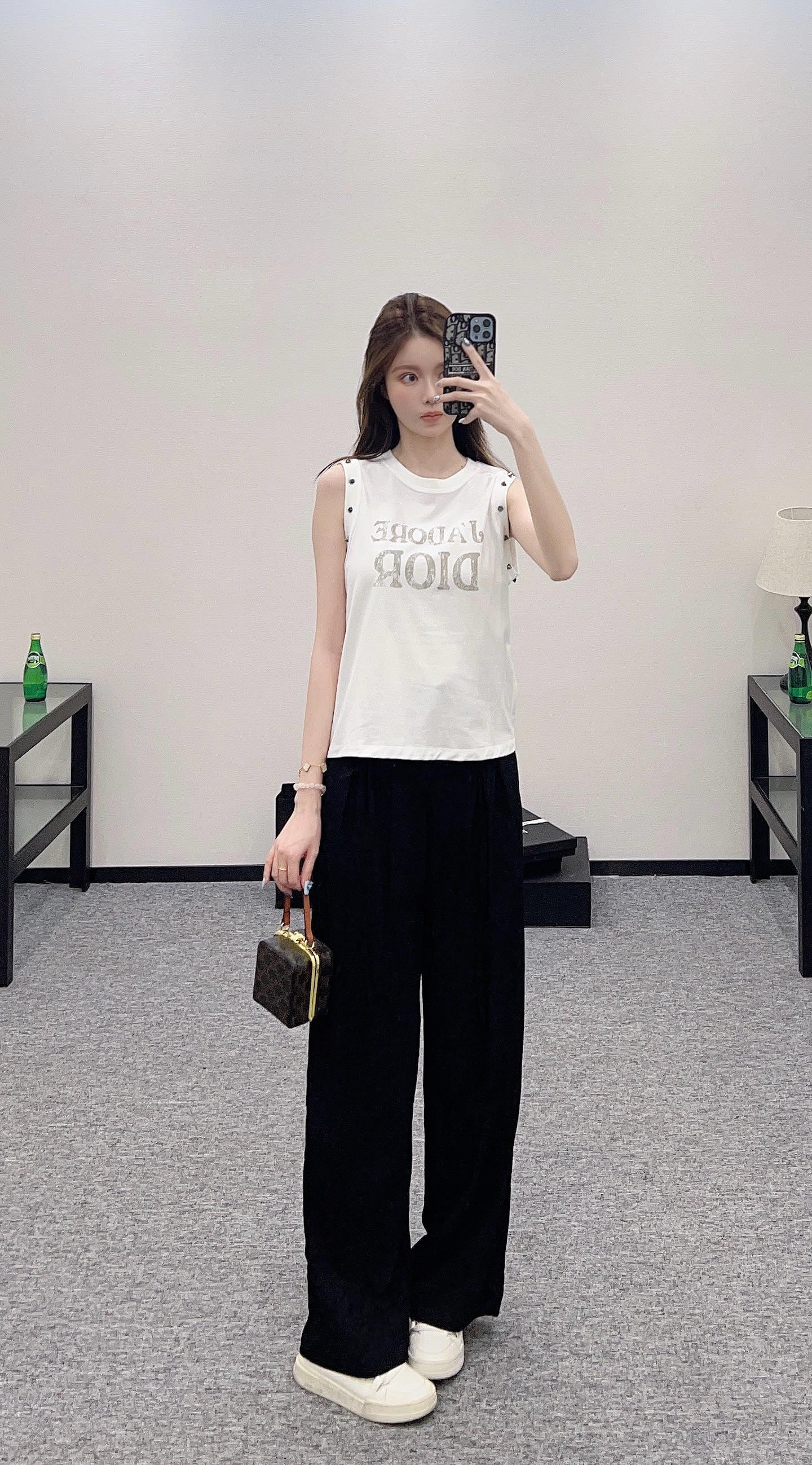 D*♥2025 new product Riveted cotton vest