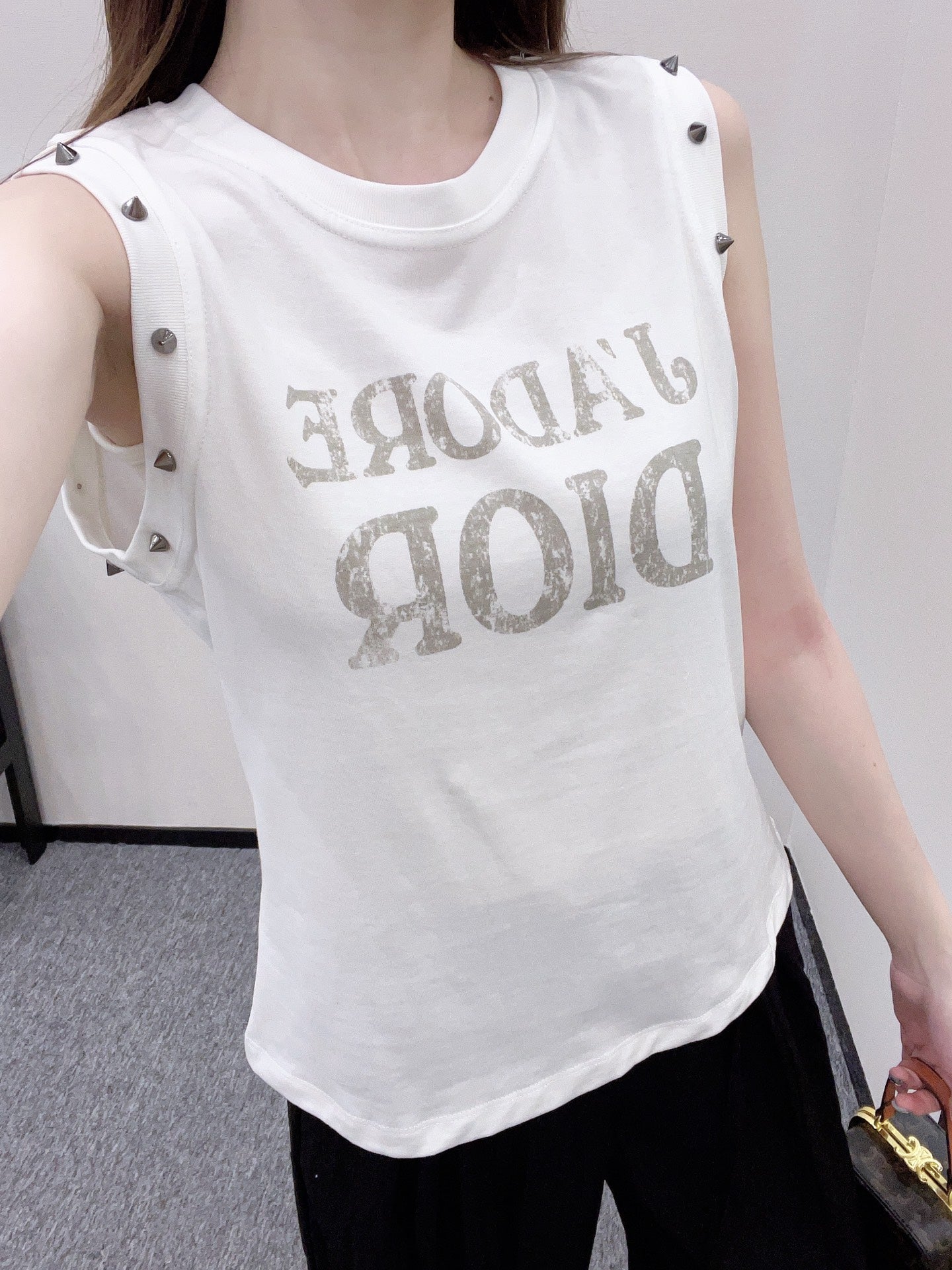 D*♥2025 new product Riveted cotton vest