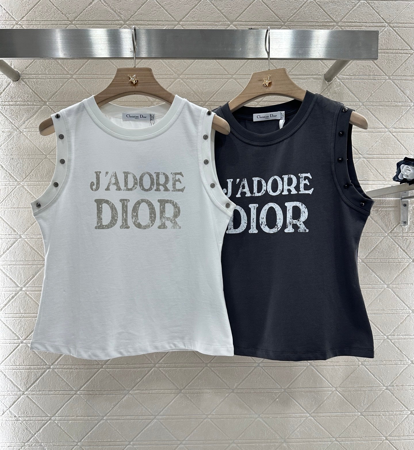 D*♥2025 new product Riveted cotton vest