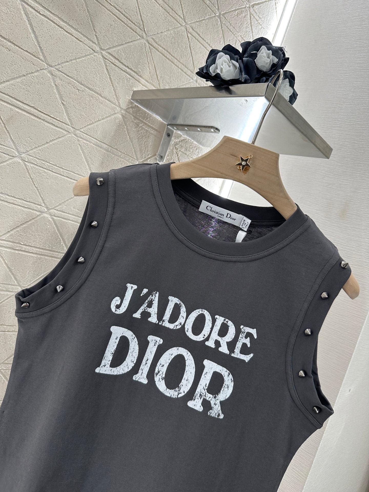 D*♥2025 new product Riveted cotton vest