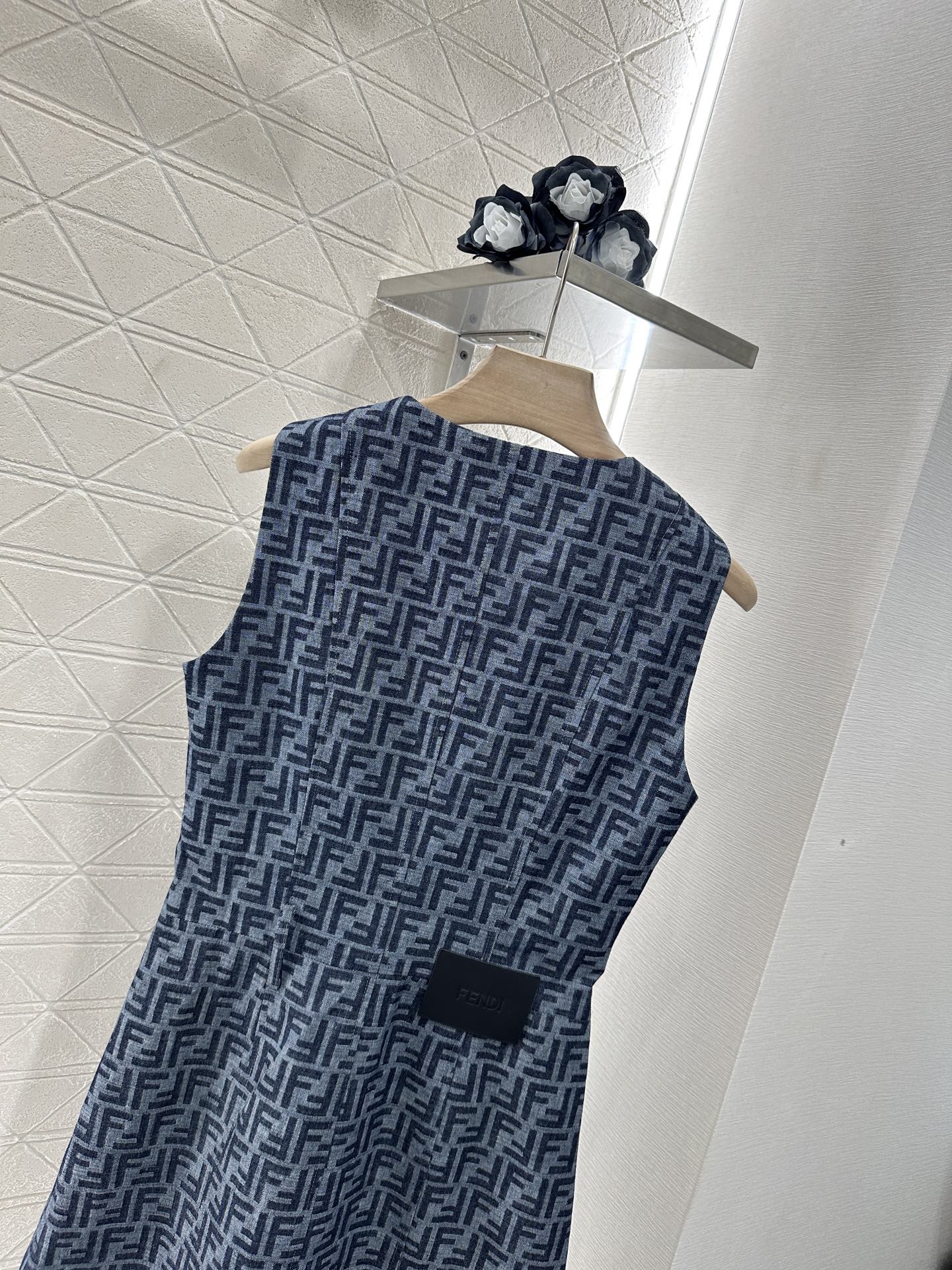 F*♥2025 new product Zipper vest dress