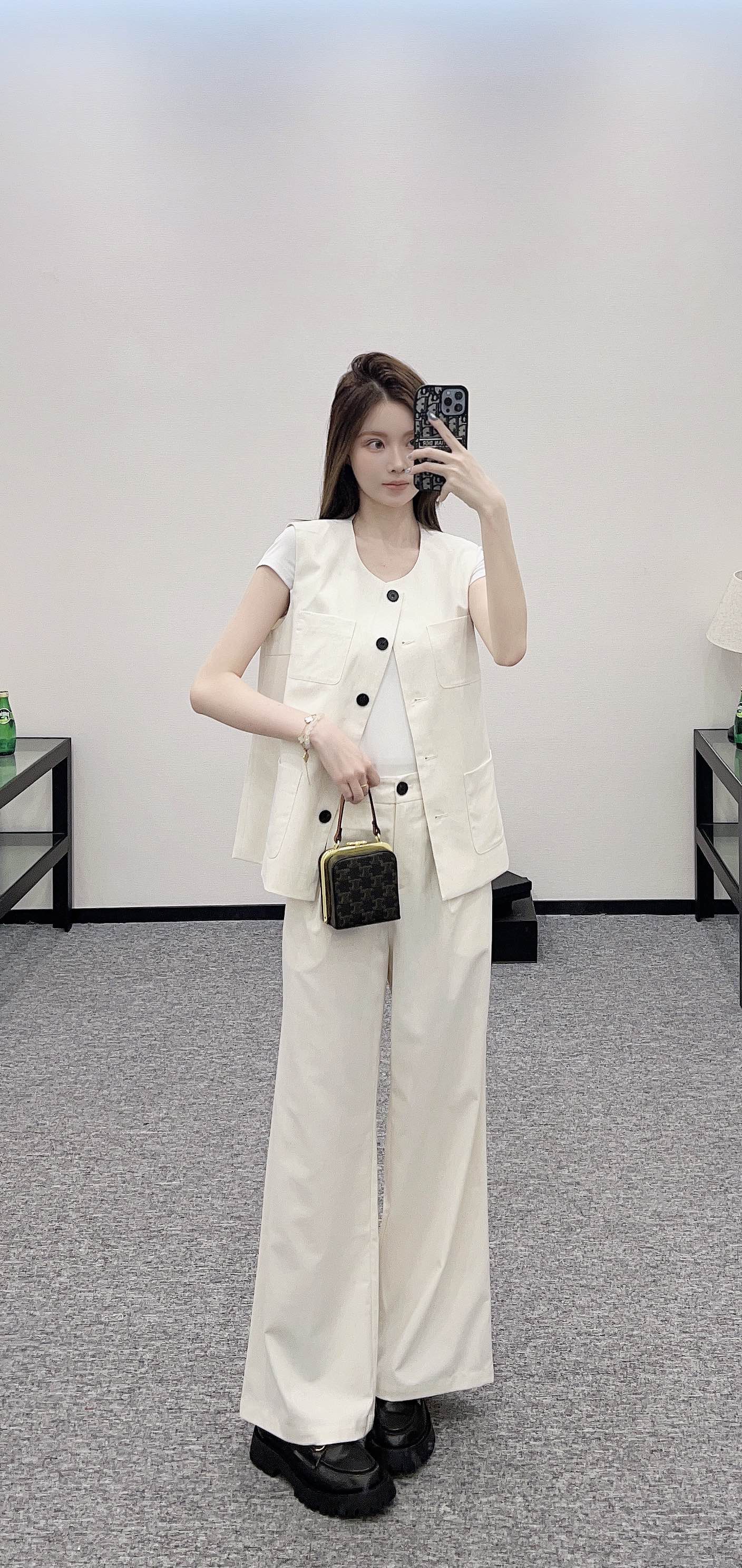 Loro*♥2025 new products Vest and trousers set