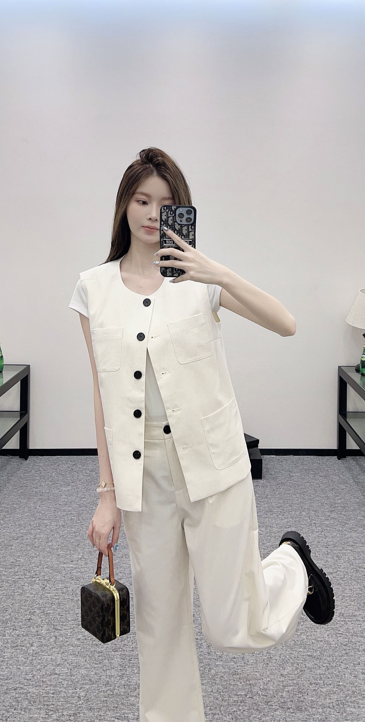 Loro*♥2025 new products Vest and trousers set