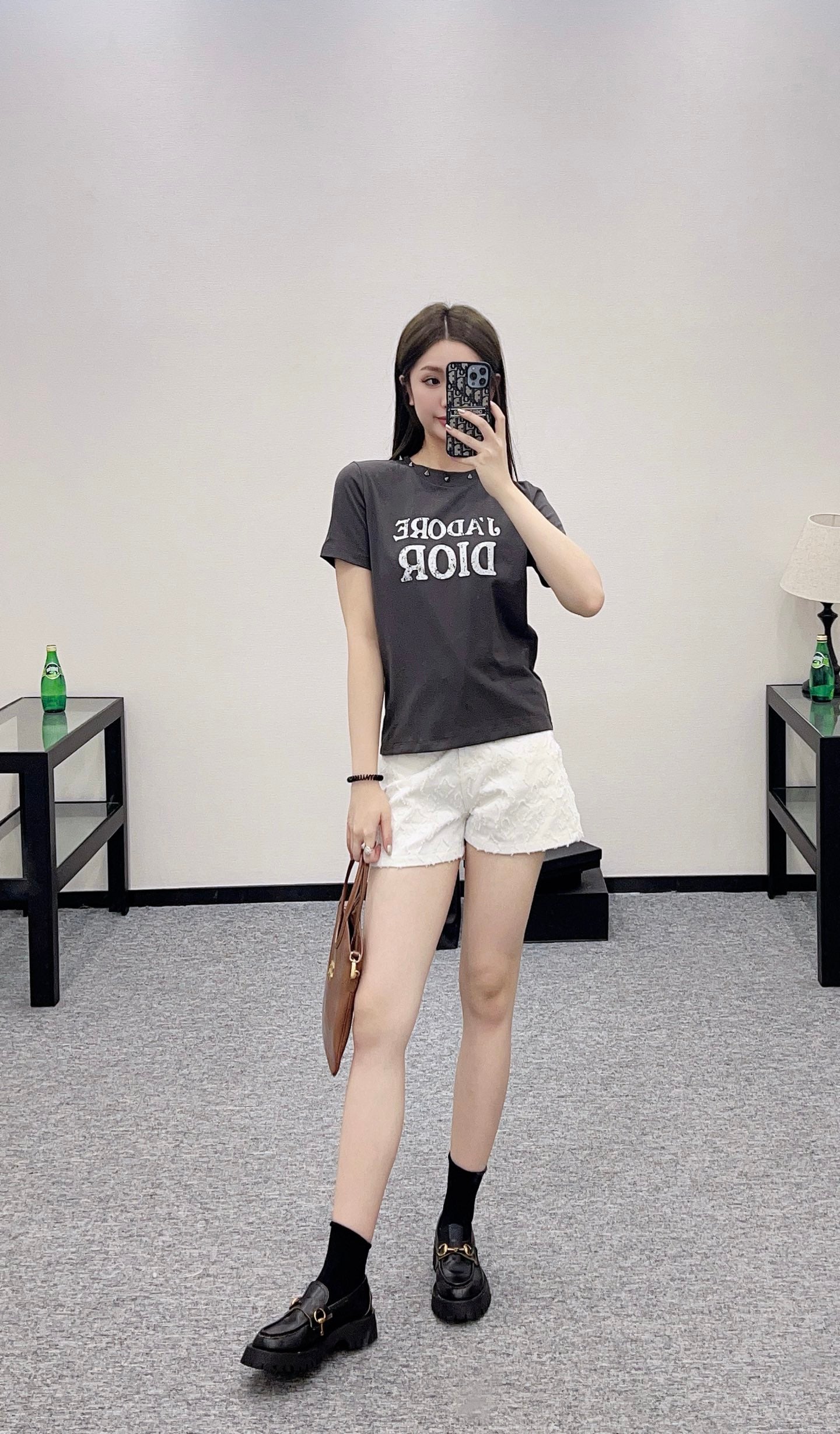 D*♥2025 new product Rivet short sleeves