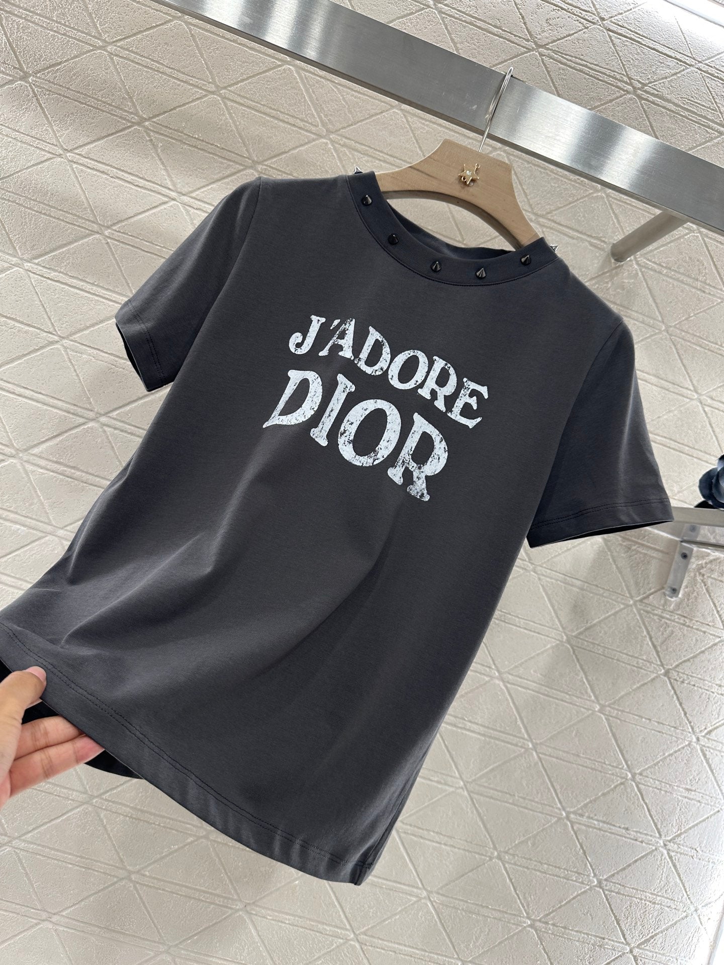 D*♥2025 new product Rivet short sleeves