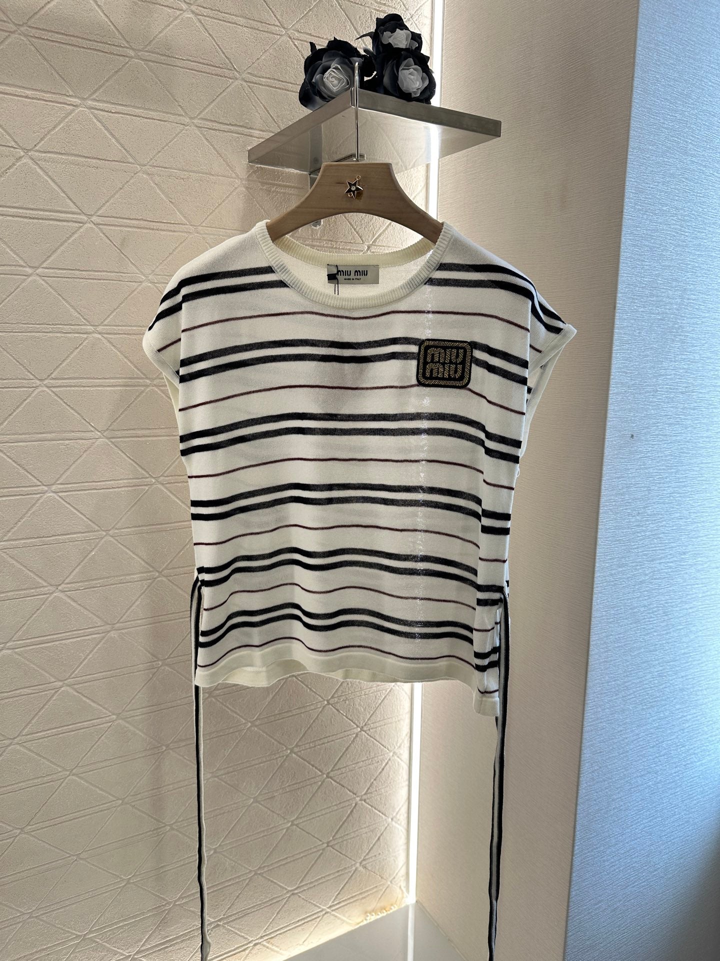 Mi*mi*♥New product Knitted short sleeves