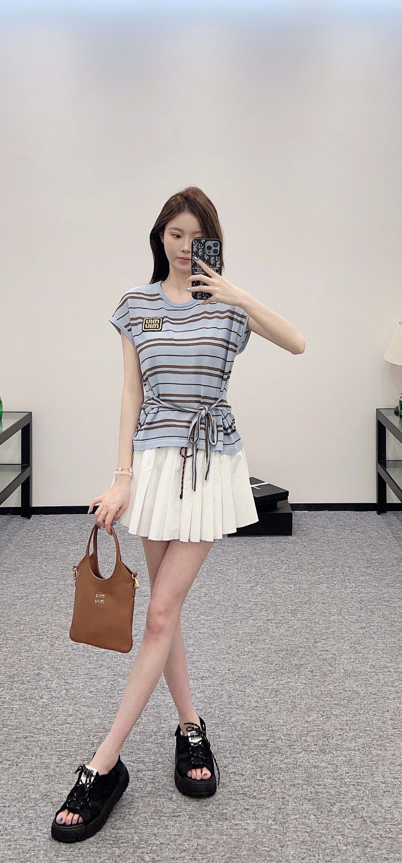 Mi*mi*♥New product Knitted short sleeves