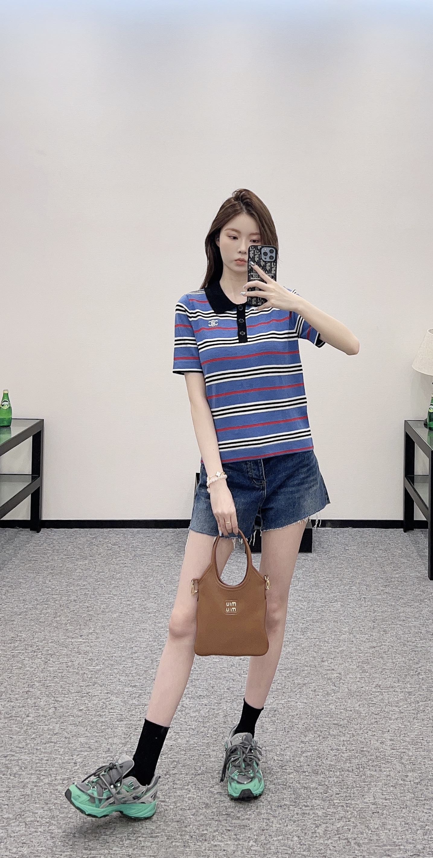 C*♥2025 new product Striped short sleeves