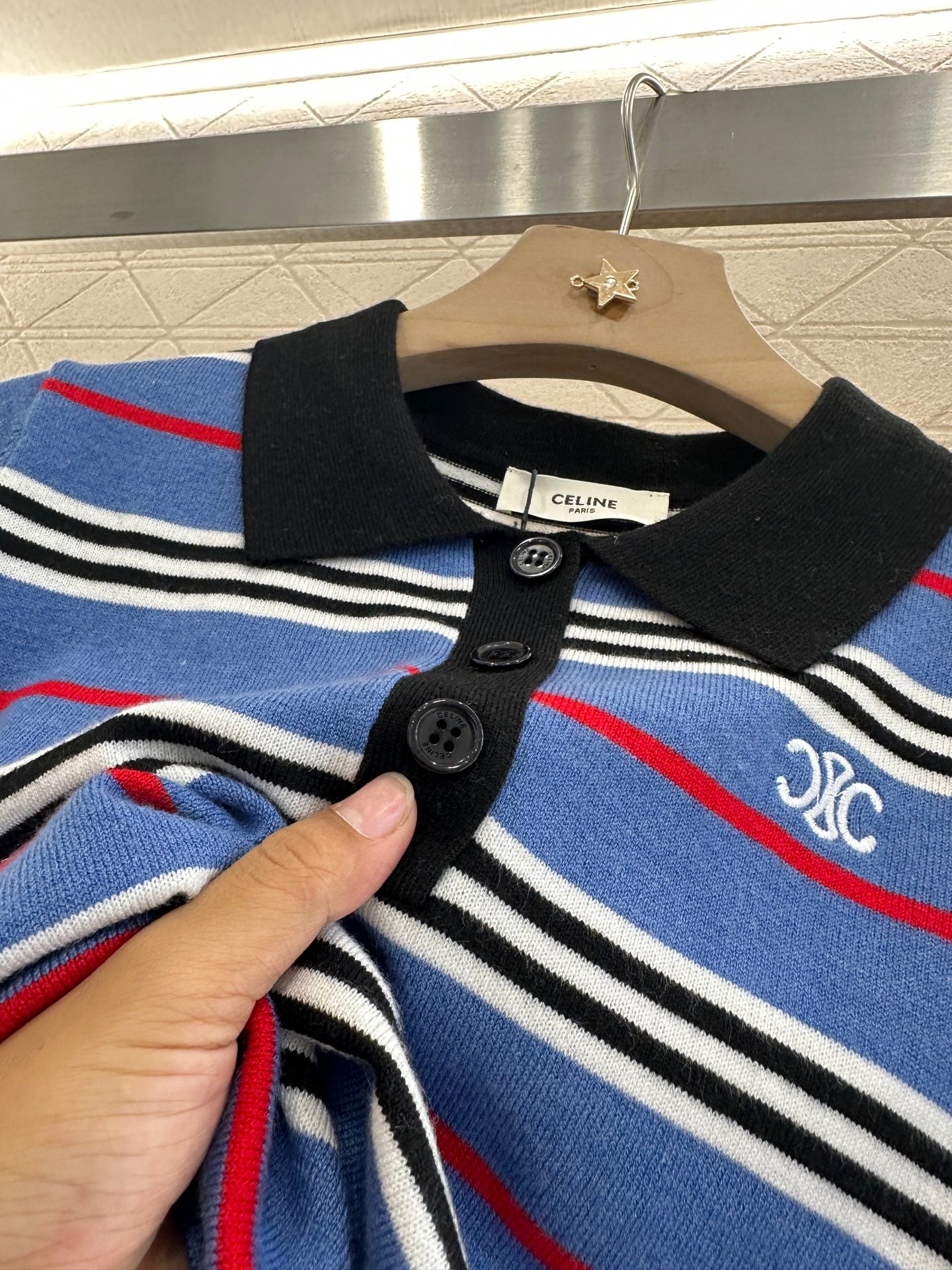 C*♥2025 new product Striped short sleeves