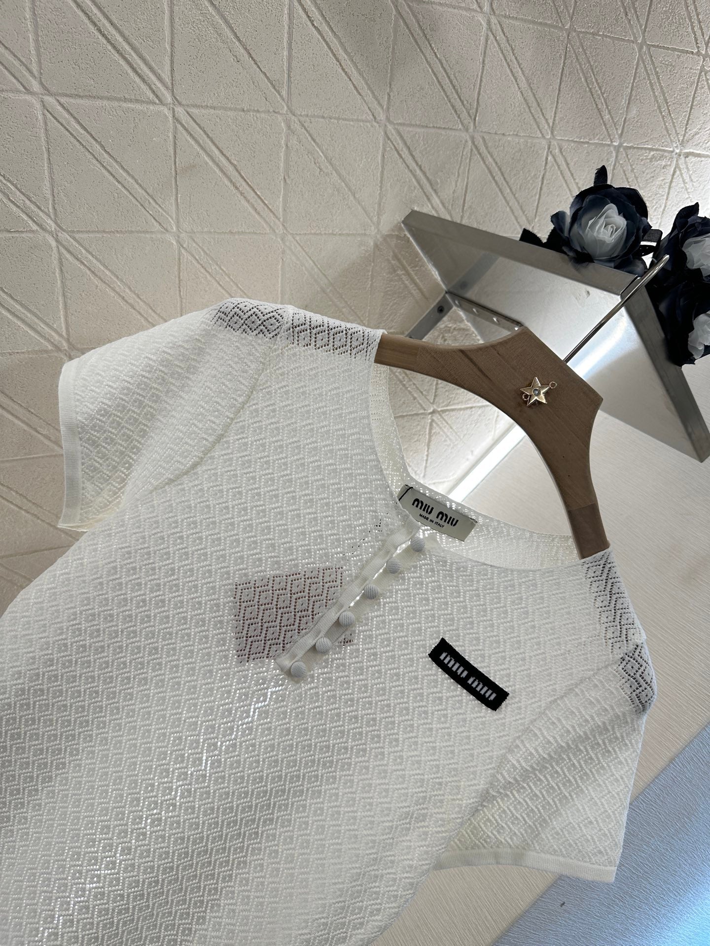 Mi*mi*♥2025 new products Knitted short sleeves