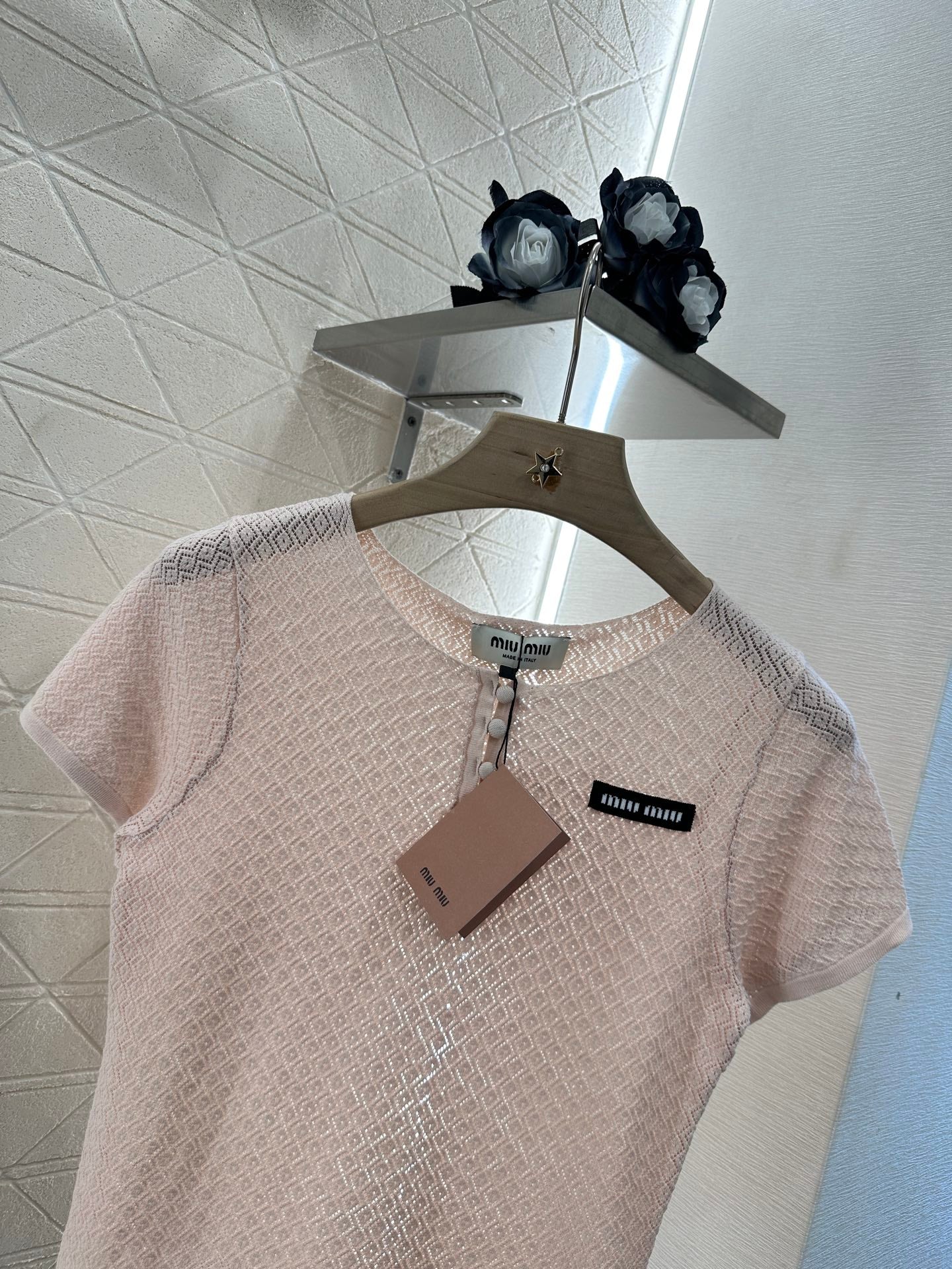Mi*mi*♥2025 new products Knitted short sleeves