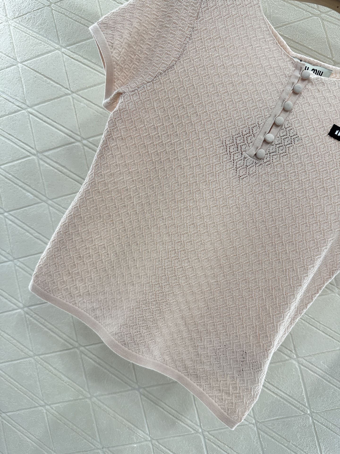 Mi*mi*♥2025 new products Knitted short sleeves