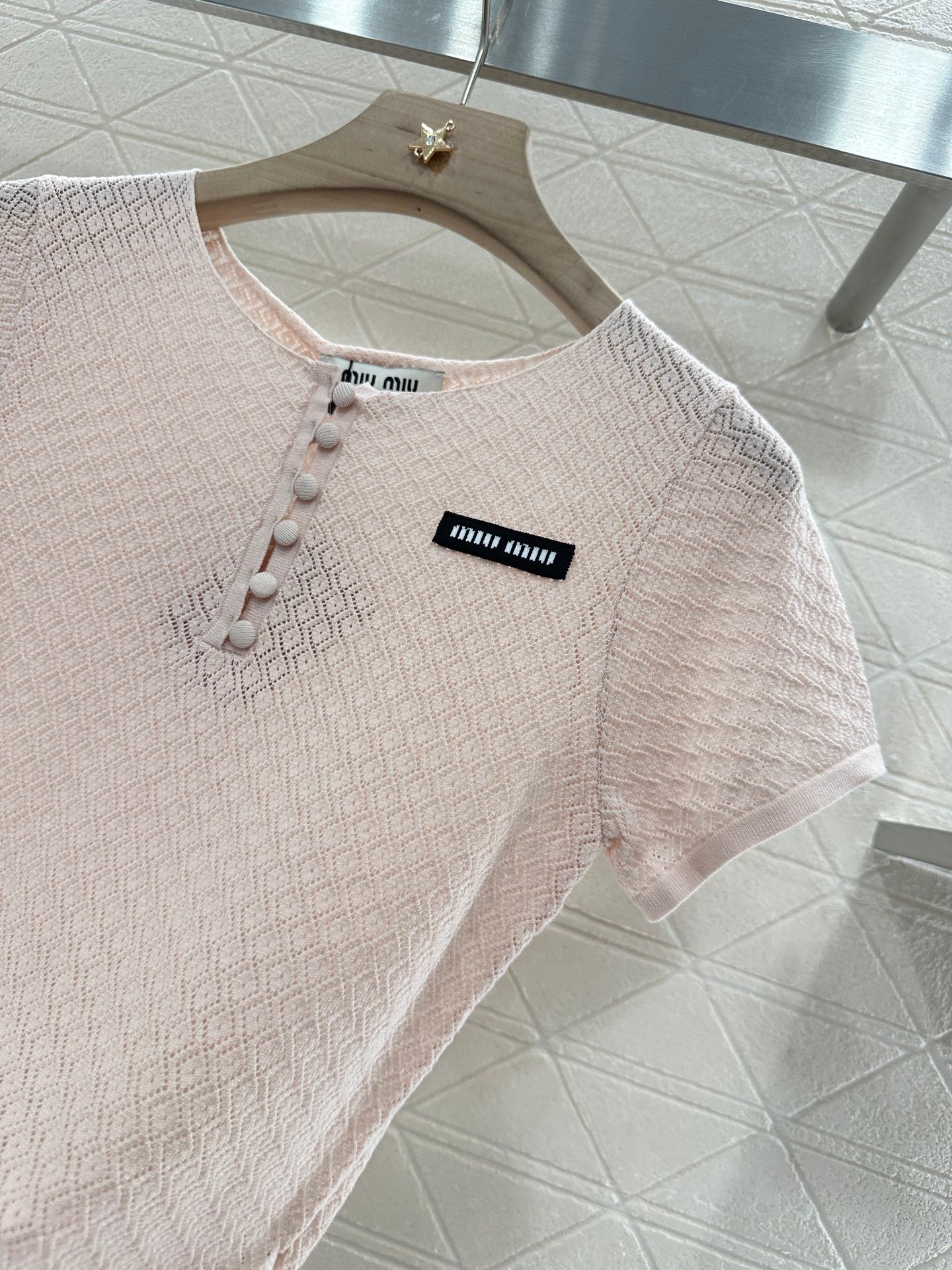 Mi*mi*♥2025 new products Knitted short sleeves