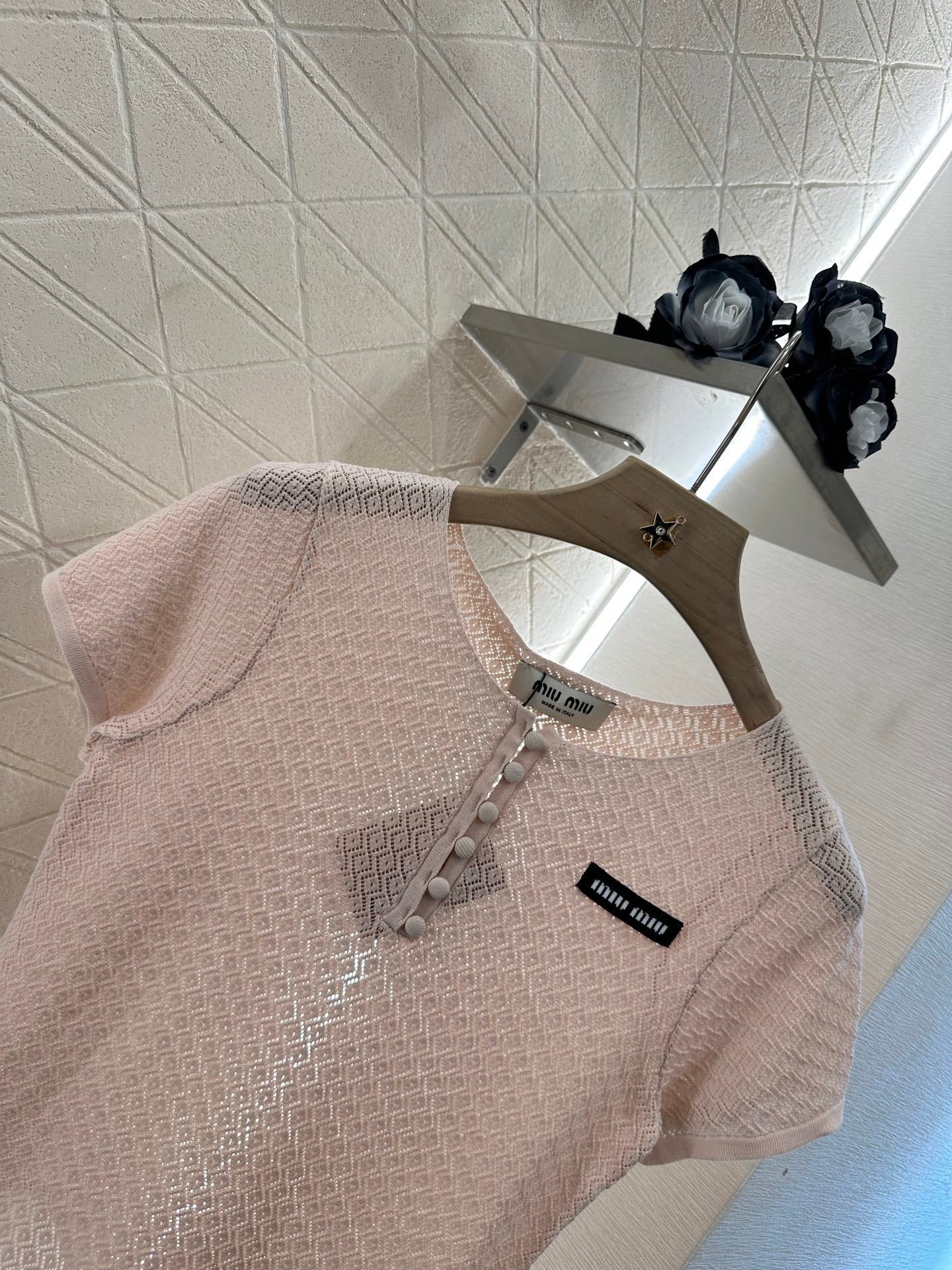 Mi*mi*♥2025 new products Knitted short sleeves