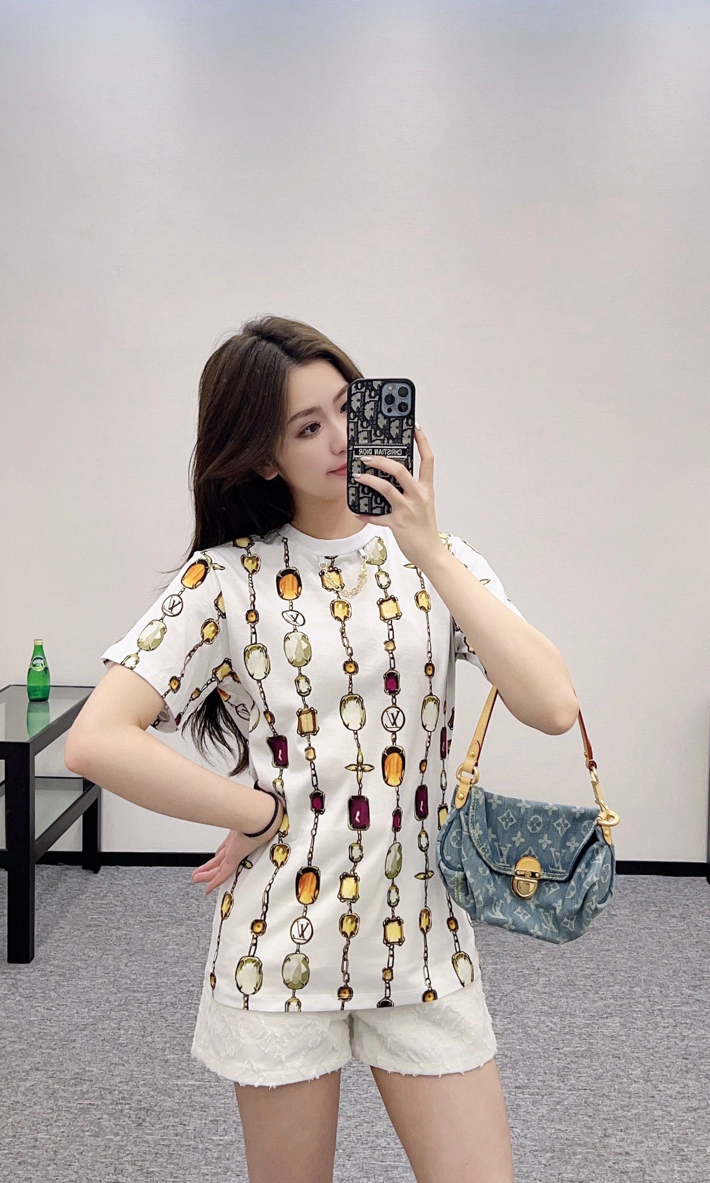 Louis *♥2025 new product Round neck printed chain