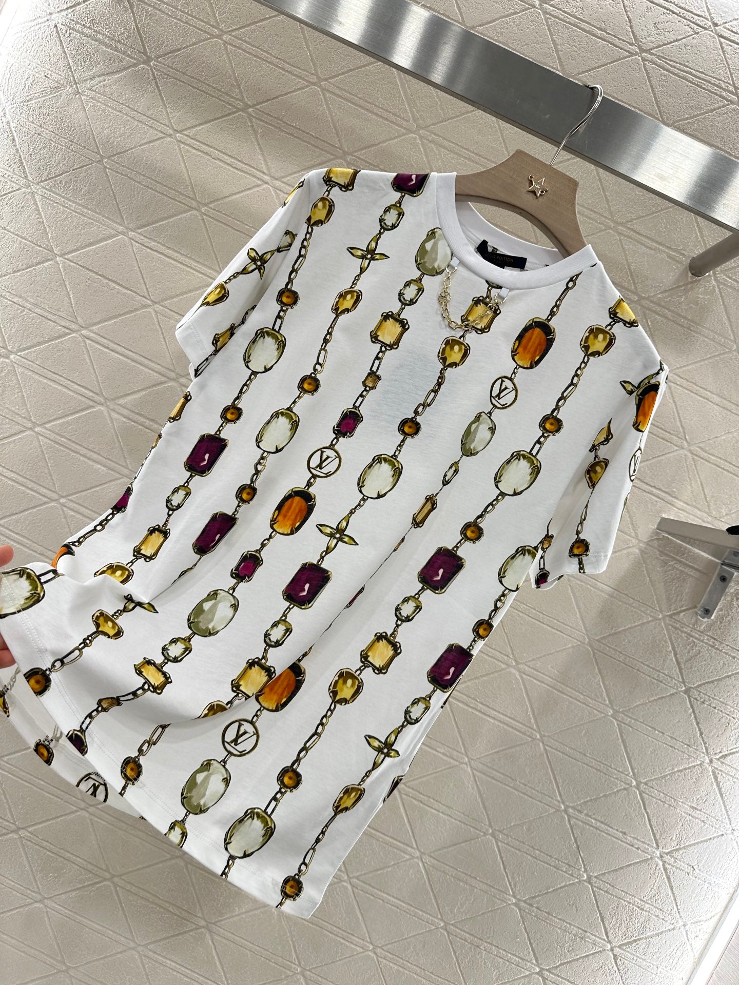 Louis *♥2025 new product Round neck printed chain
