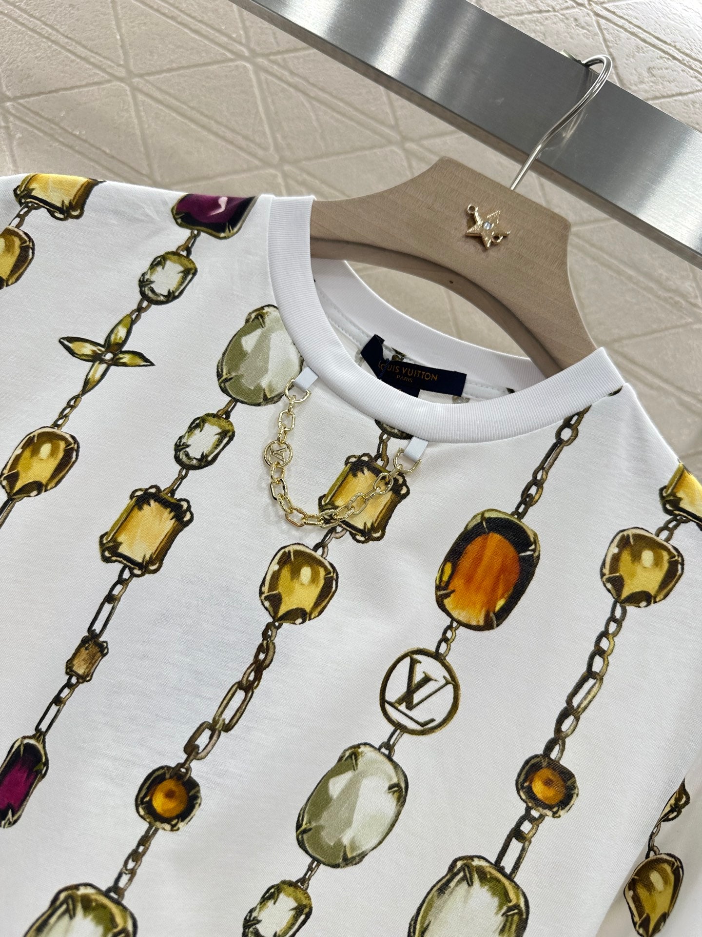 Louis *♥2025 new product Round neck printed chain
