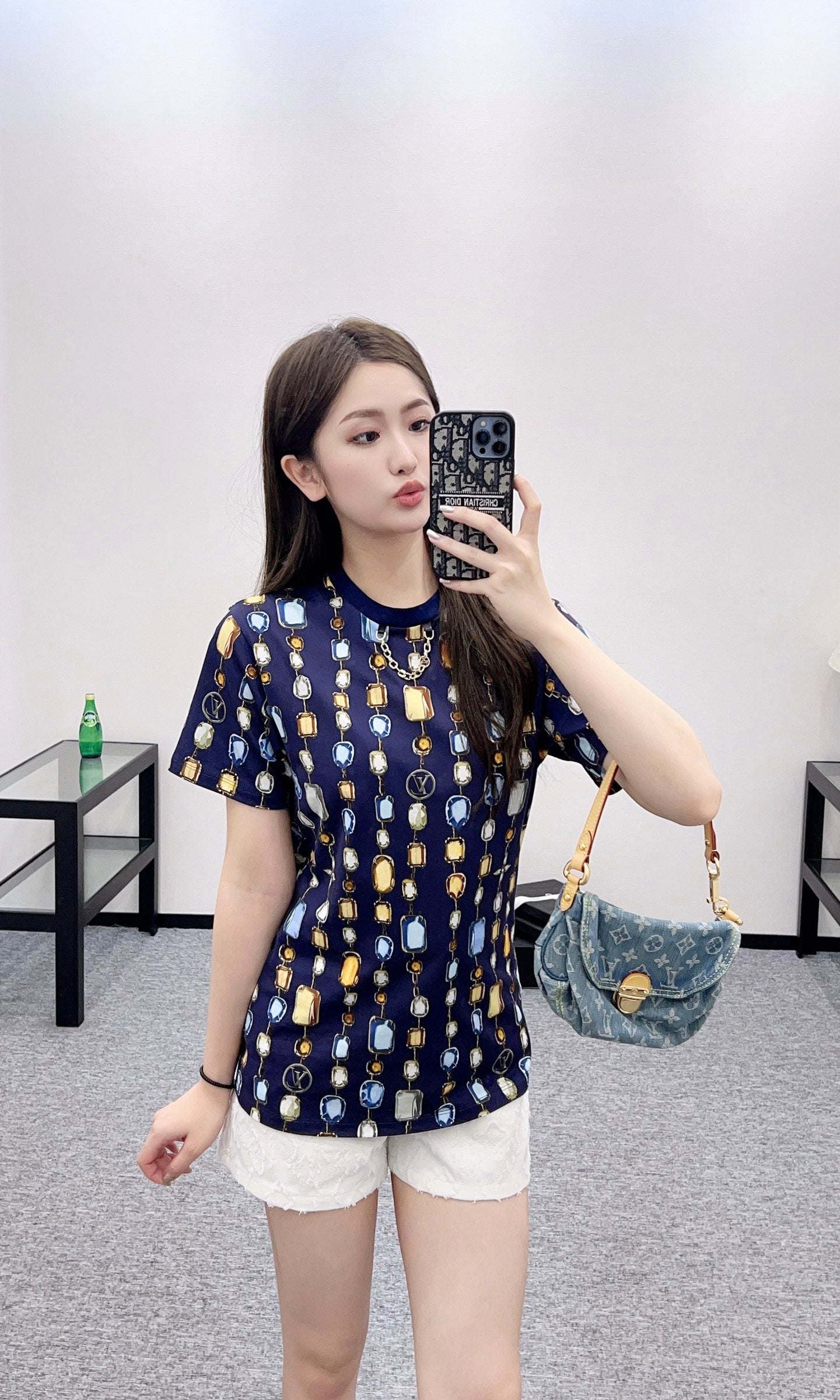 Louis *♥2025 new product Round neck printed chain