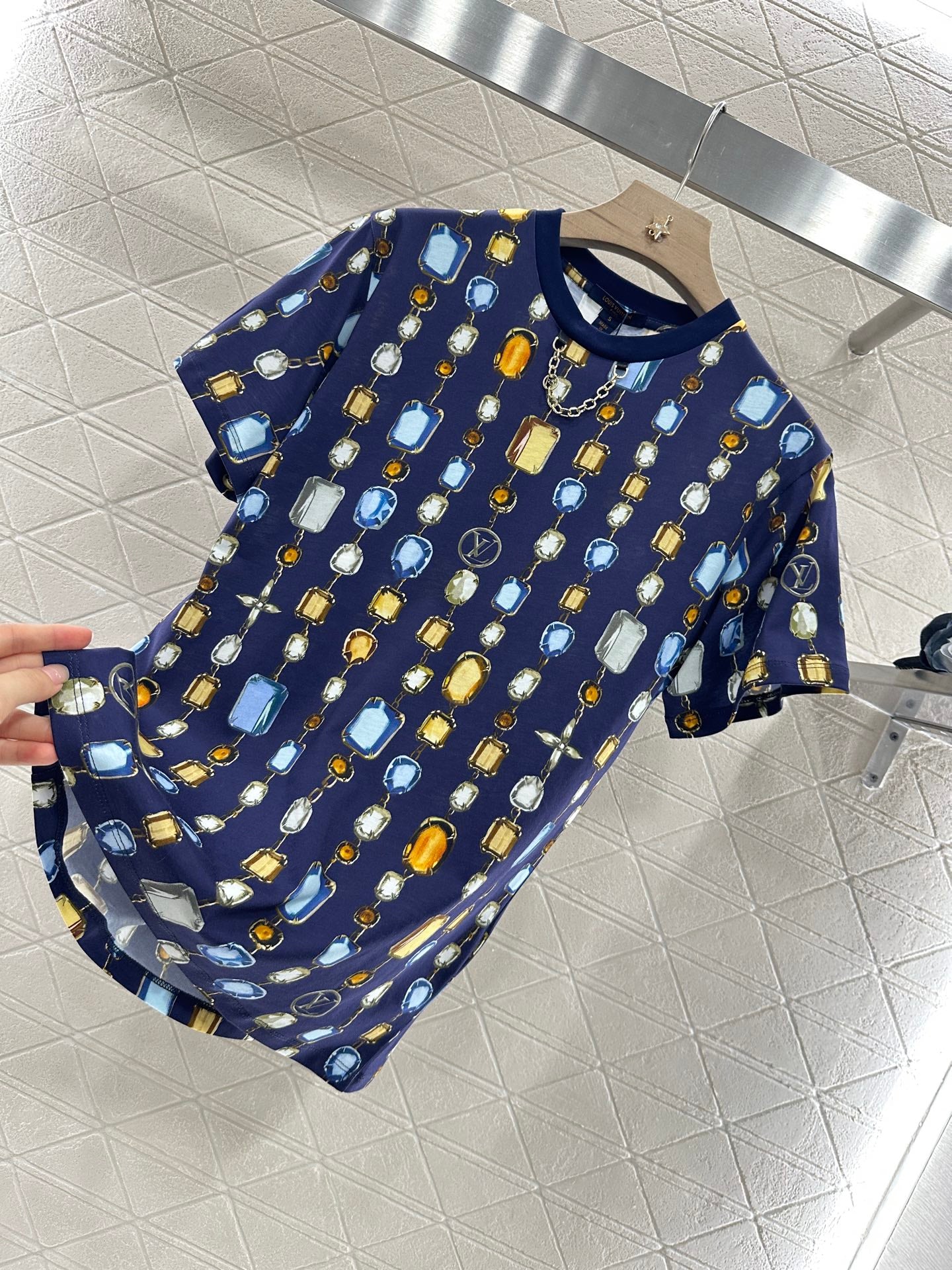 Louis *♥2025 new product Round neck printed chain