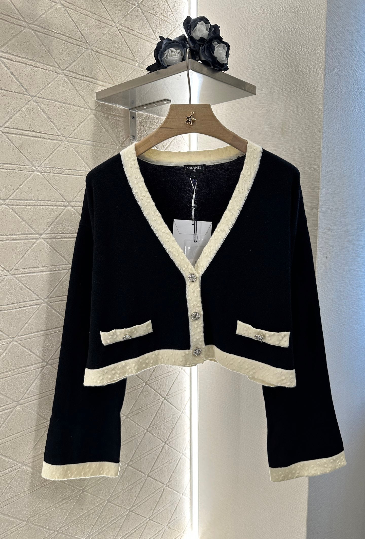 C*♥2025 new product Short knitted cardigan