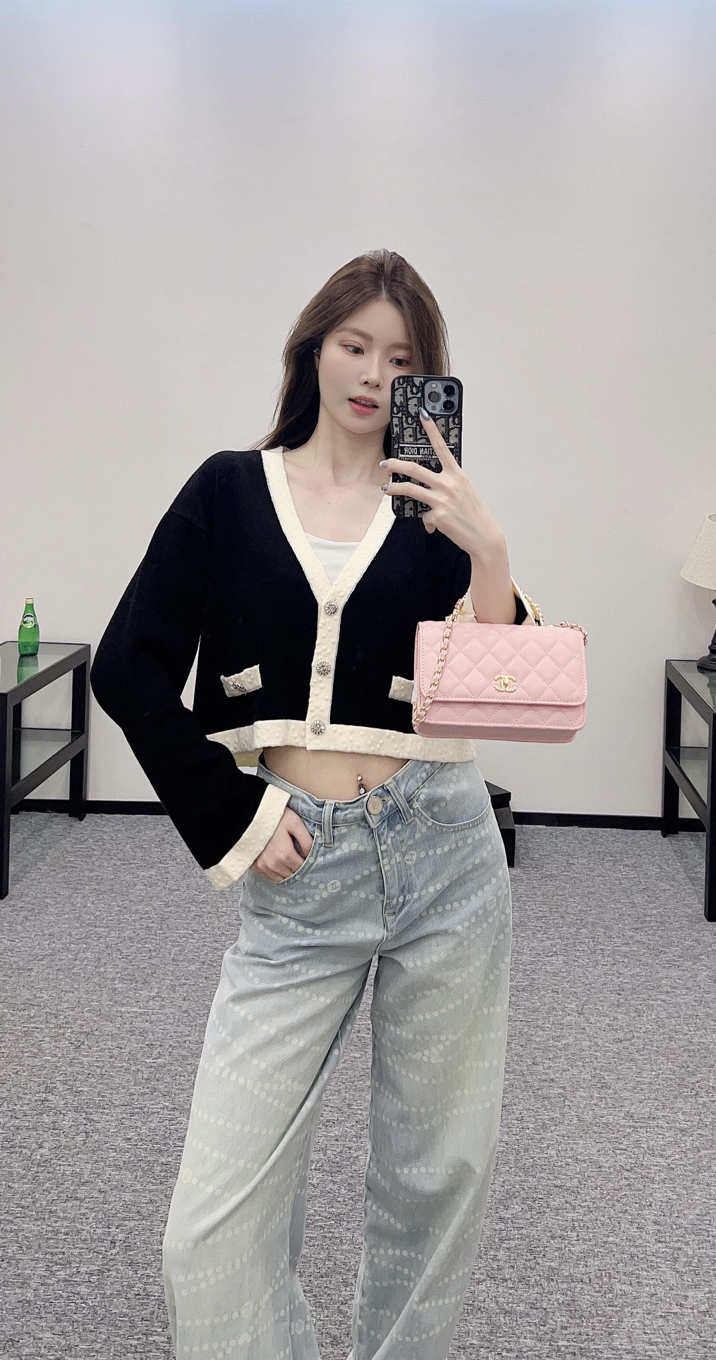 C*♥2025 new product Short knitted cardigan