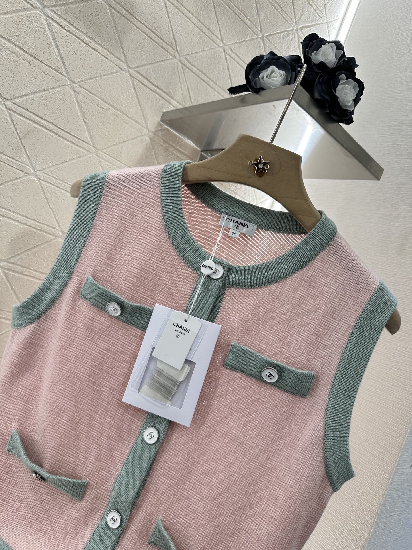 C*♥2025 new product Button knitted vest