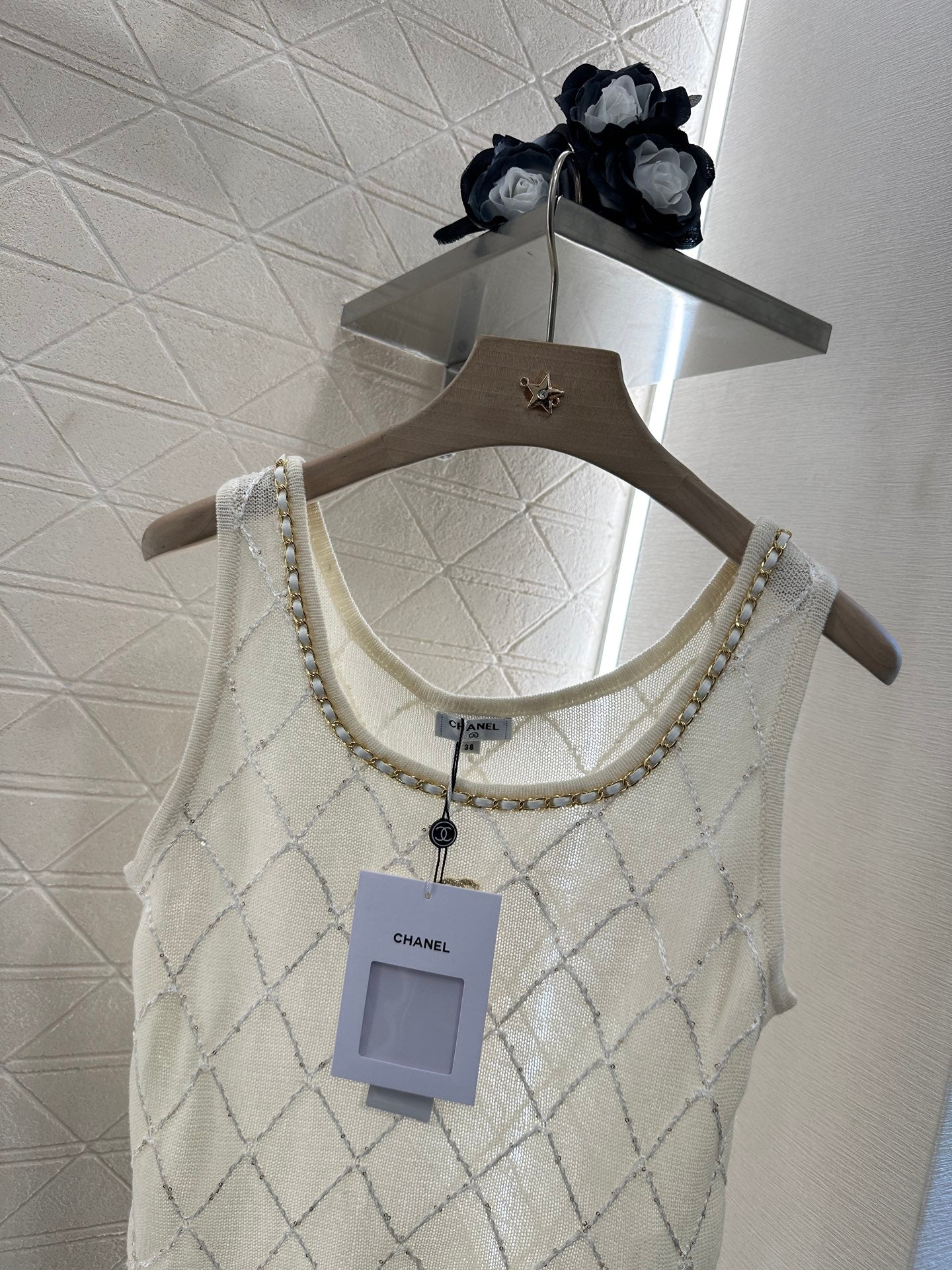 C*♥2025 new product Diamond knitted vest