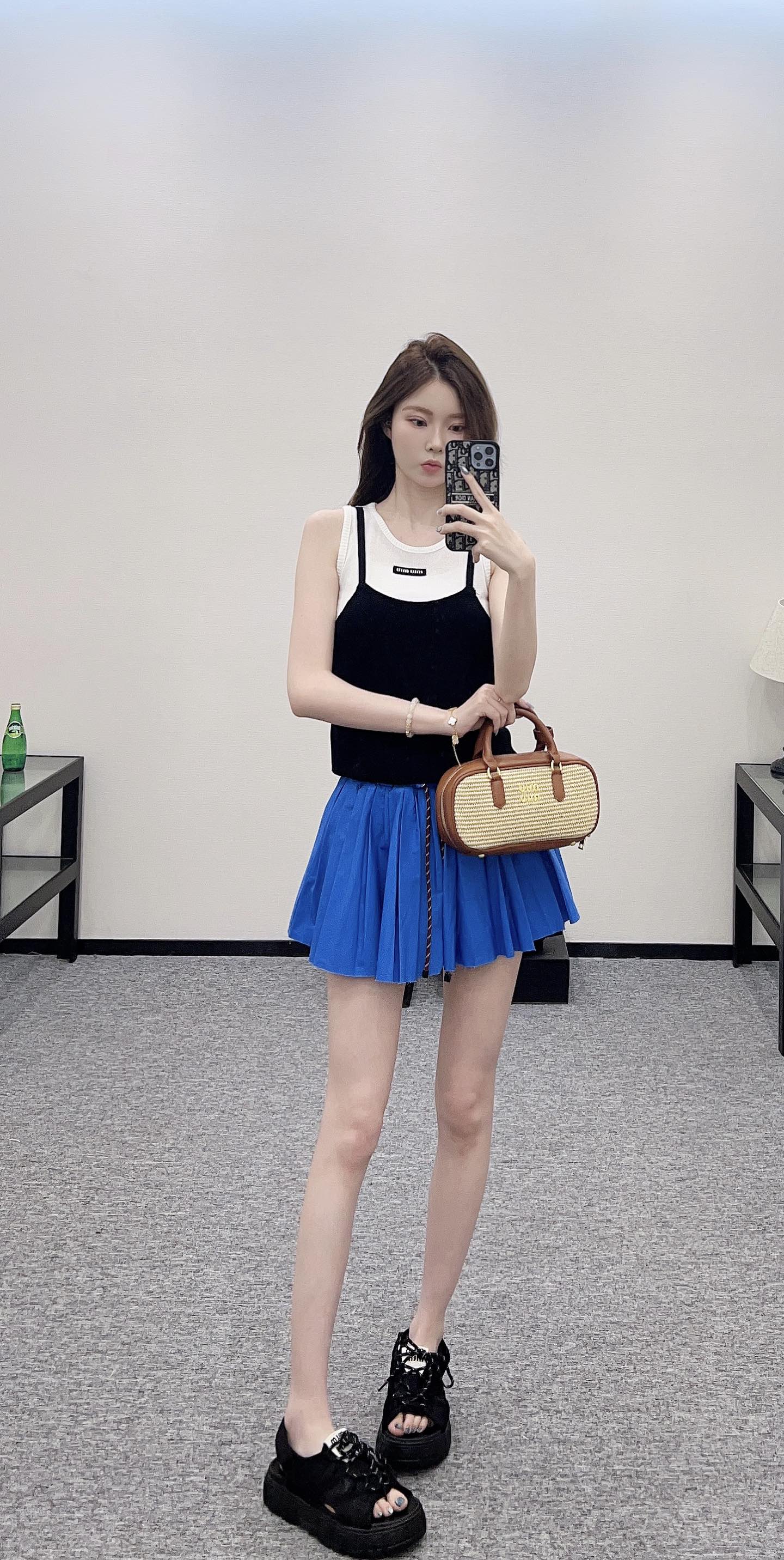 Mi*mi*♥2025 new product Fake two-piece vest