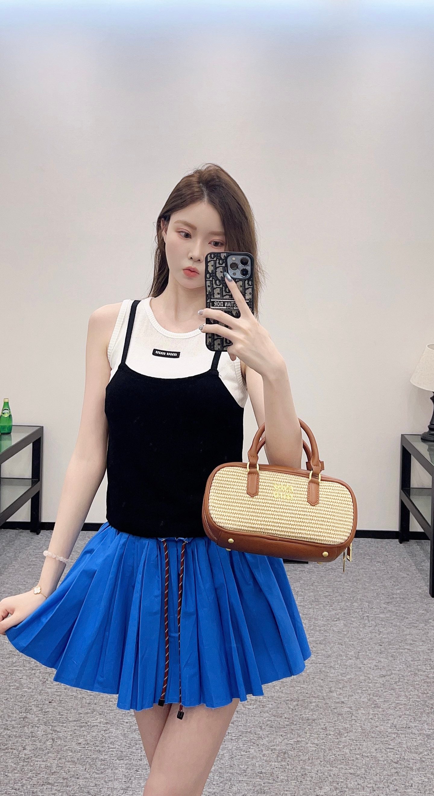 Mi*mi*♥2025 new product Fake two-piece vest