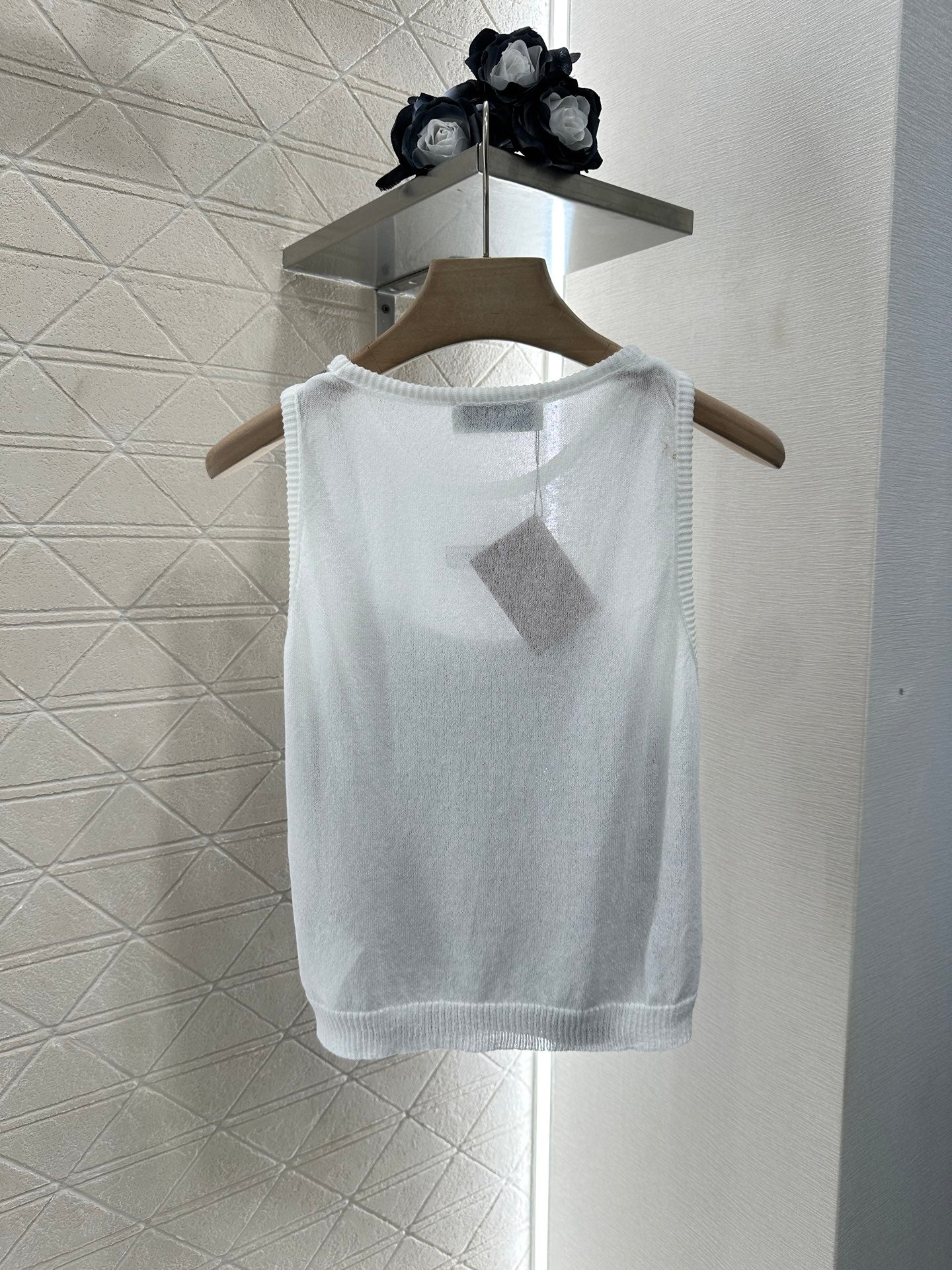 Mi*mi*♥2025 new product Fake two-piece vest