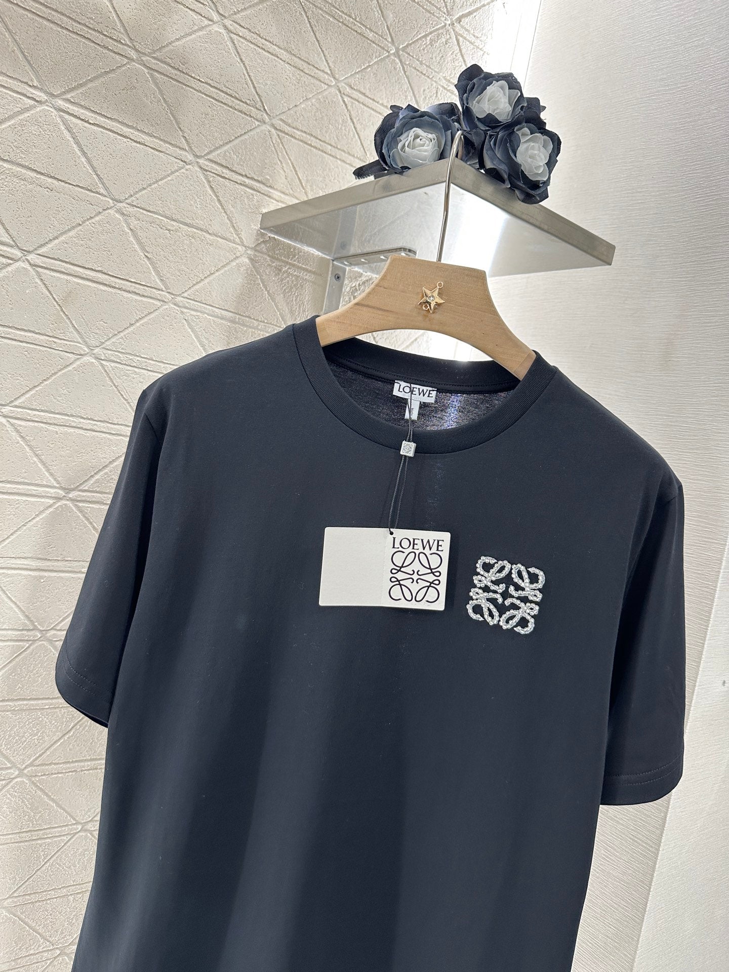 L*♥2025 new product Beaded short sleeves