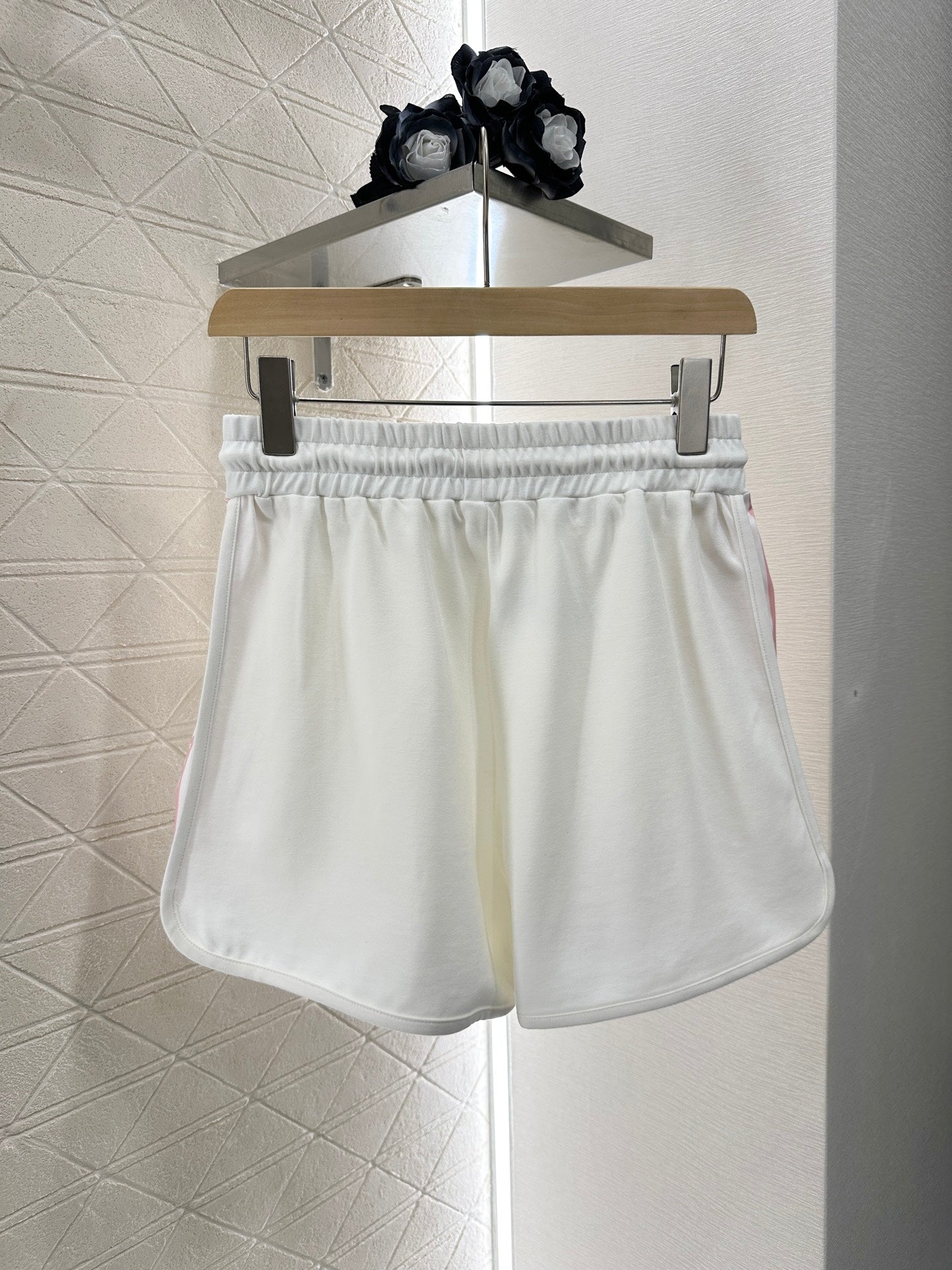 D*♥New arrival Round neck ribbon top and shorts set