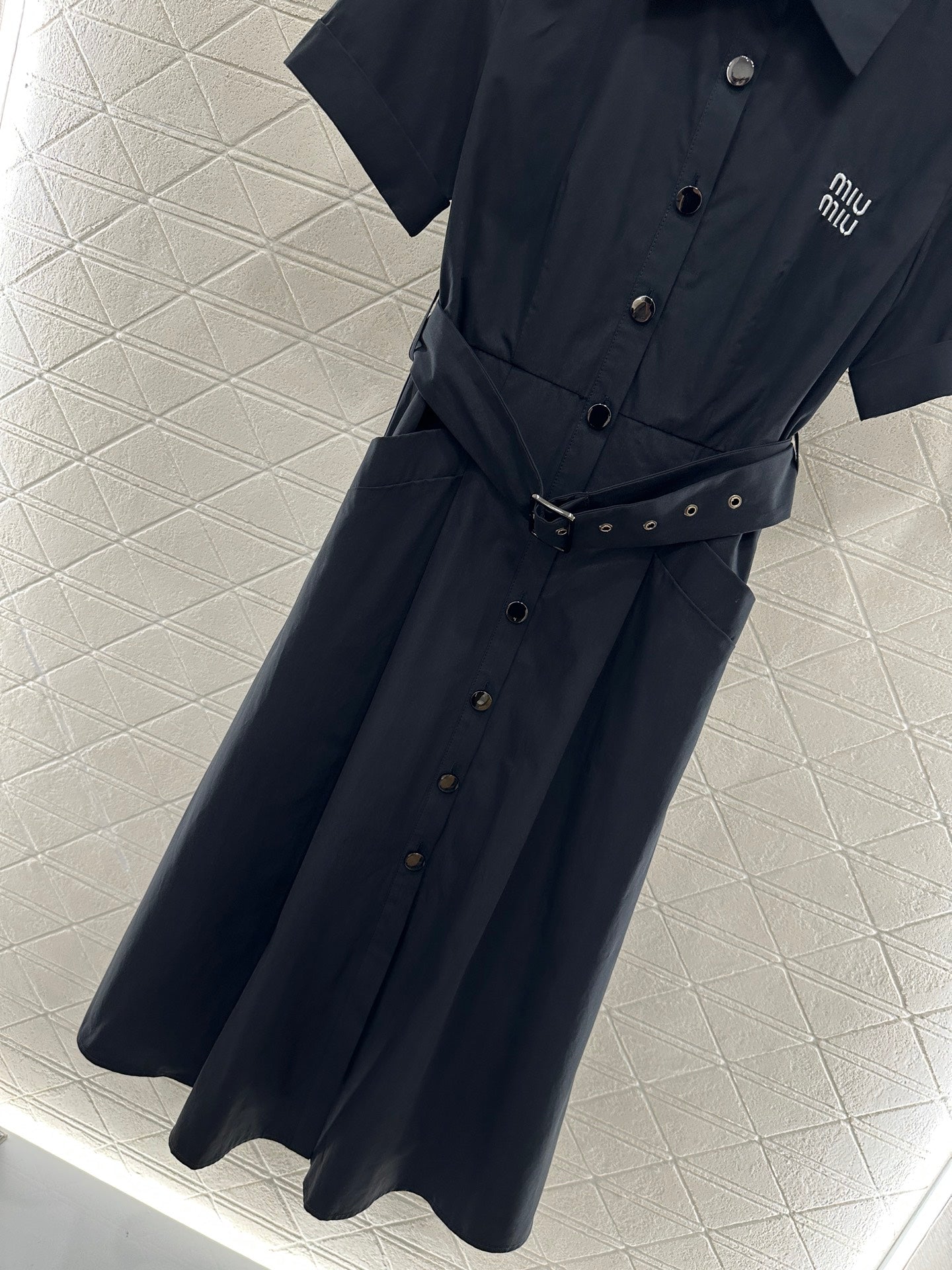 Mi*mi*♥2025 new products Belt shirt dress