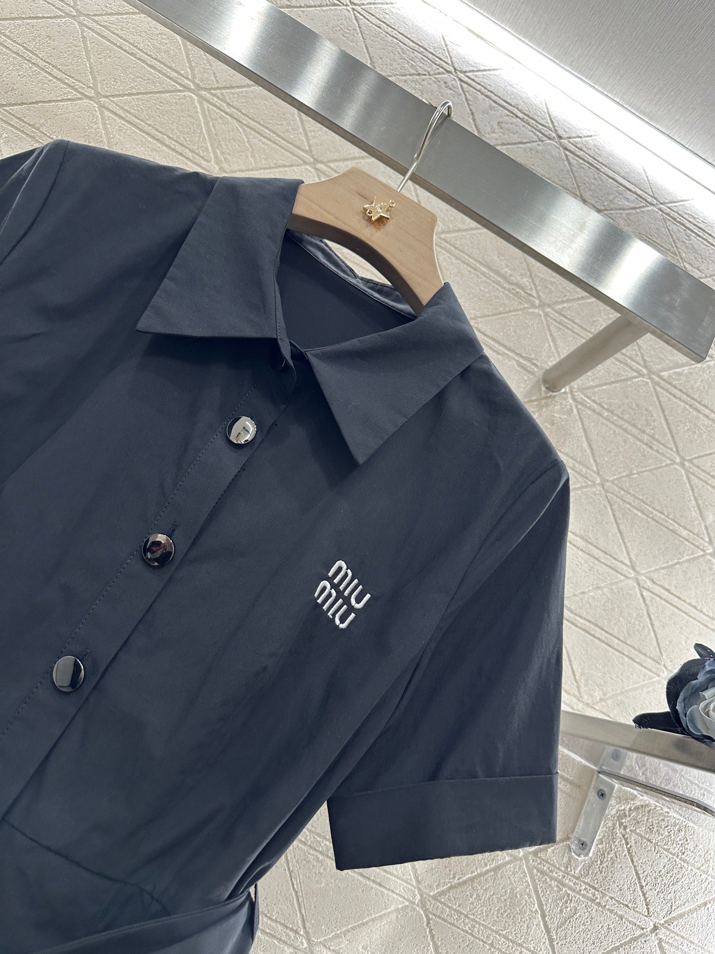 Mi*mi*♥2025 new products Belt shirt dress