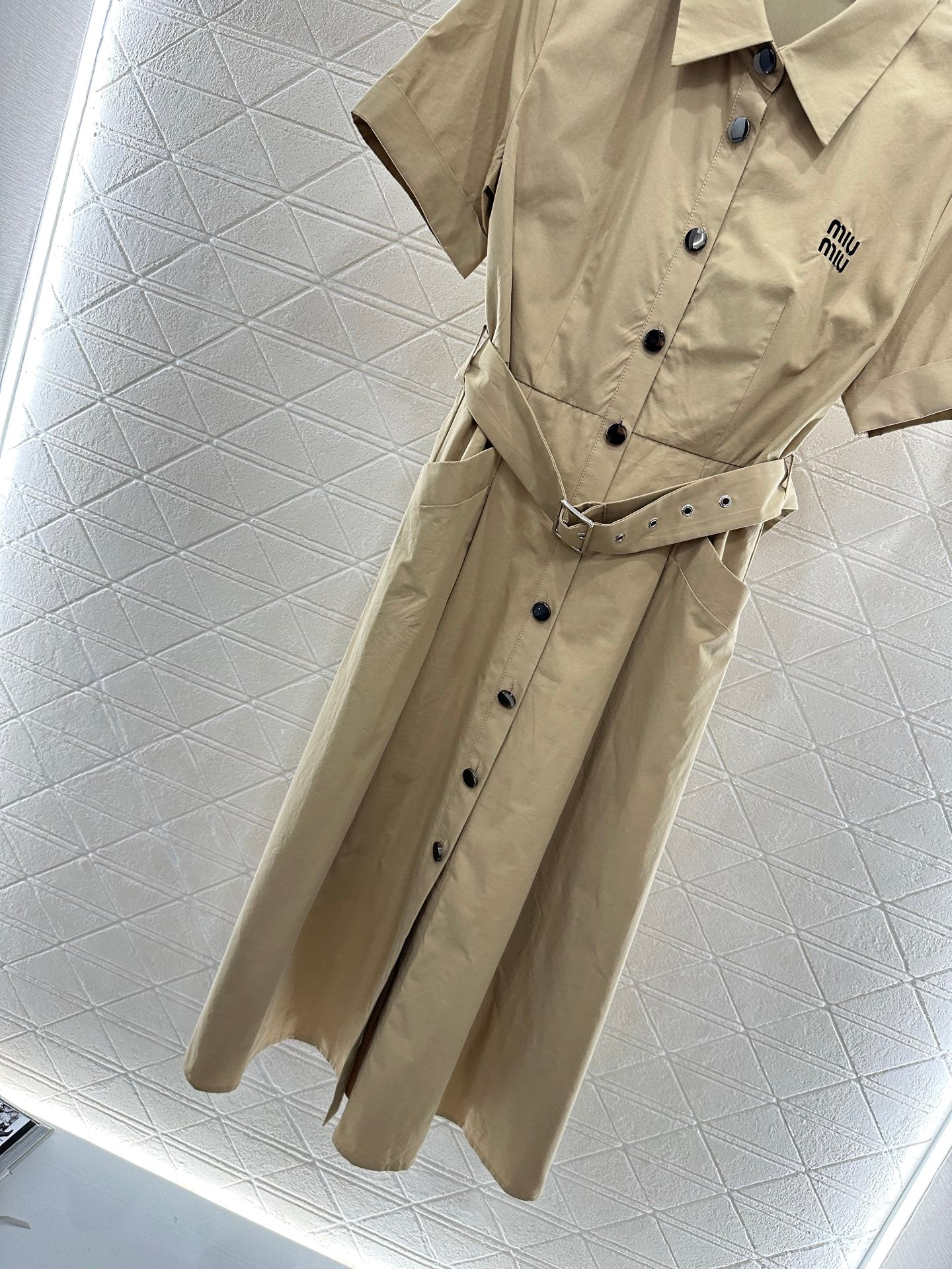 Mi*mi*♥2025 new products Belt shirt dress