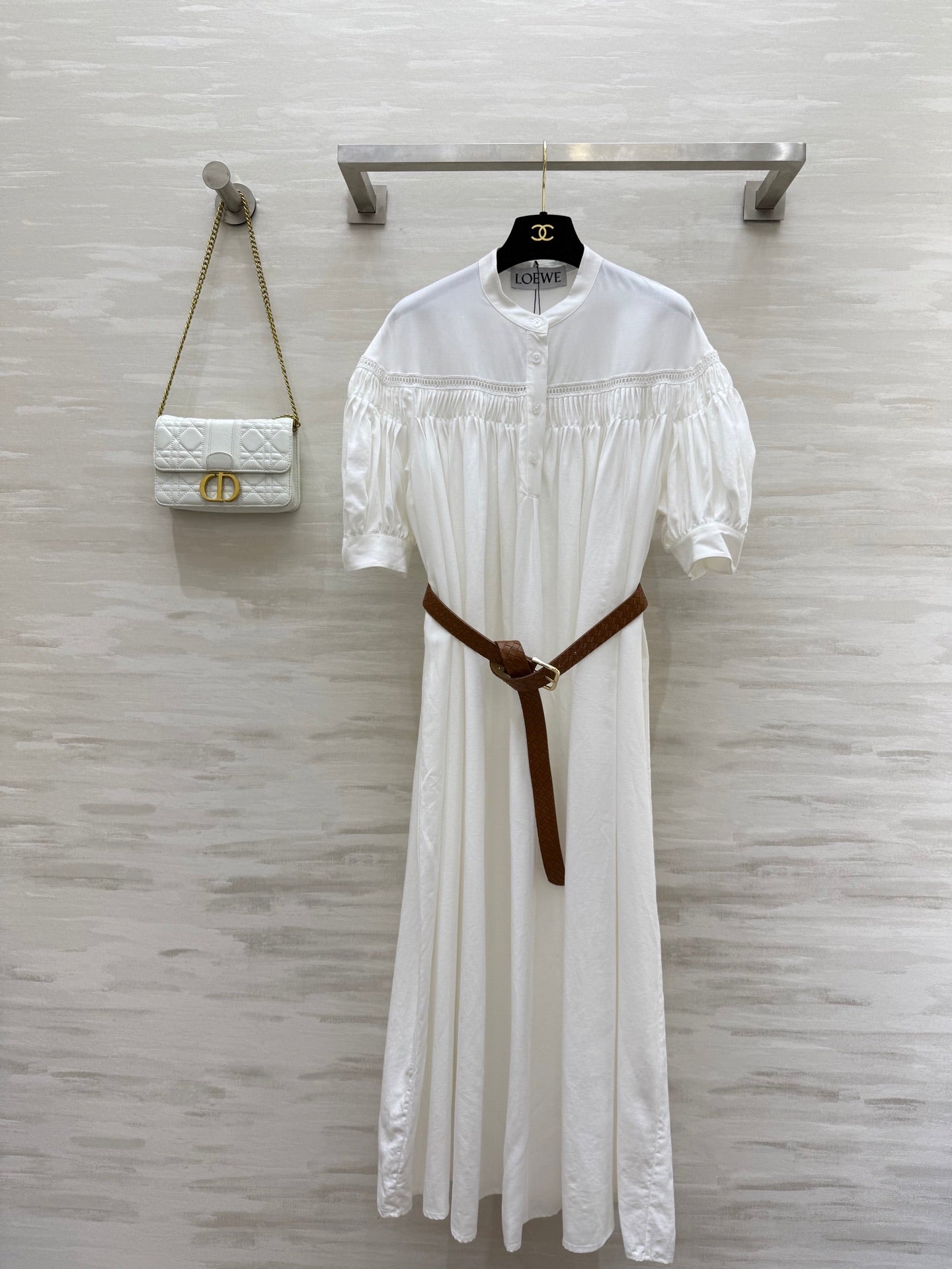 L*♡²⁵ New Embroidered Cotton and Linen Dress