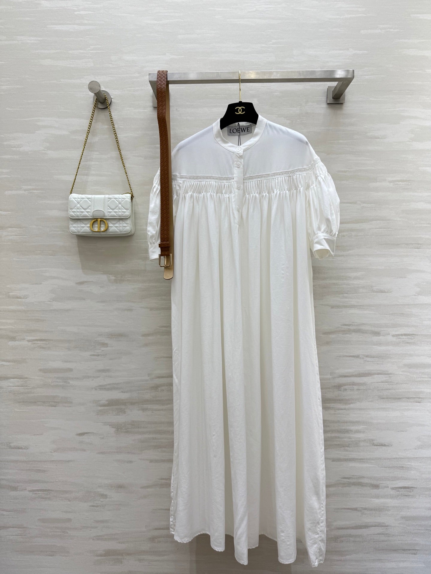 L*♡²⁵ New Embroidered Cotton and Linen Dress