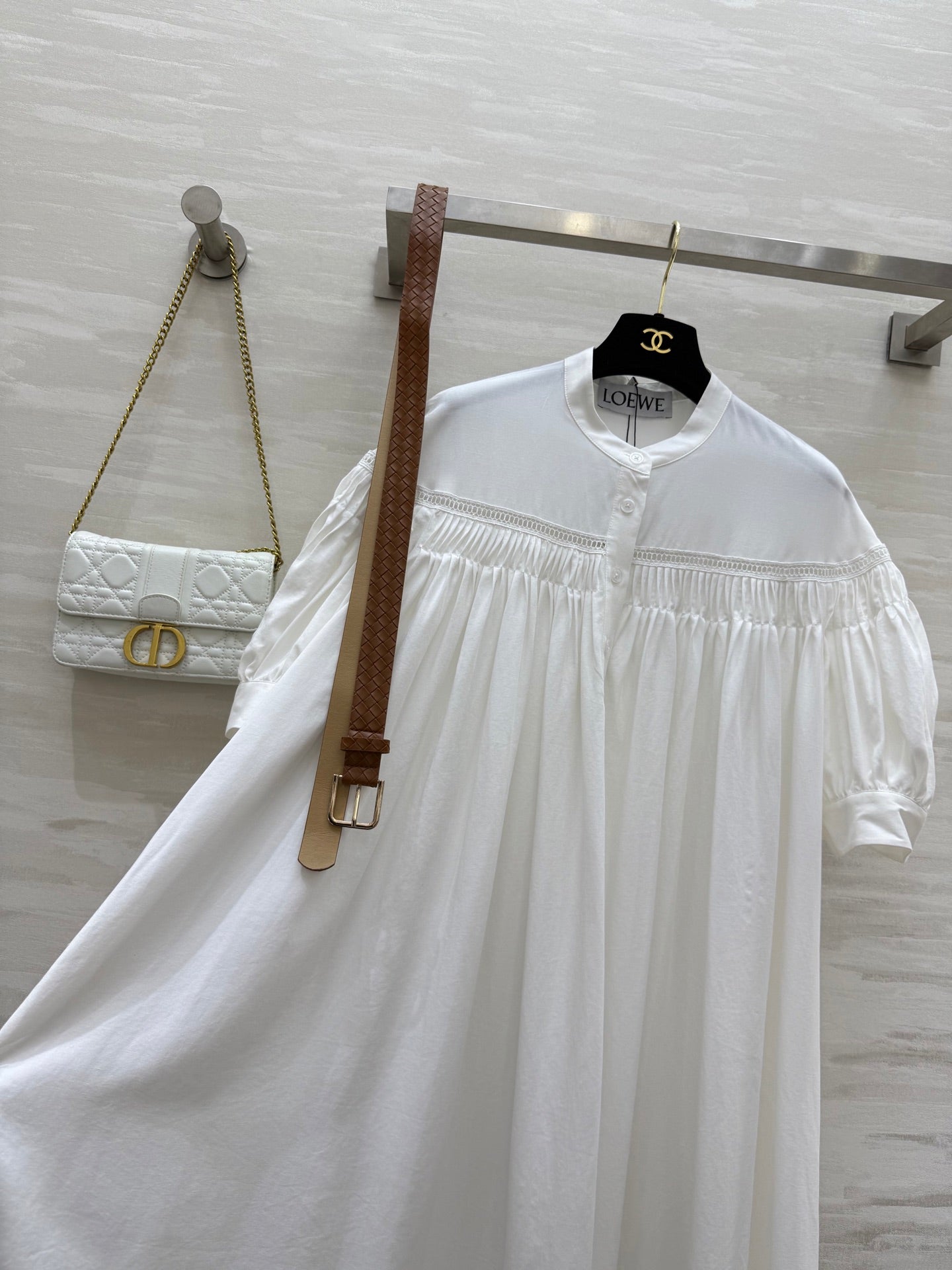 L*♡²⁵ New Embroidered Cotton and Linen Dress