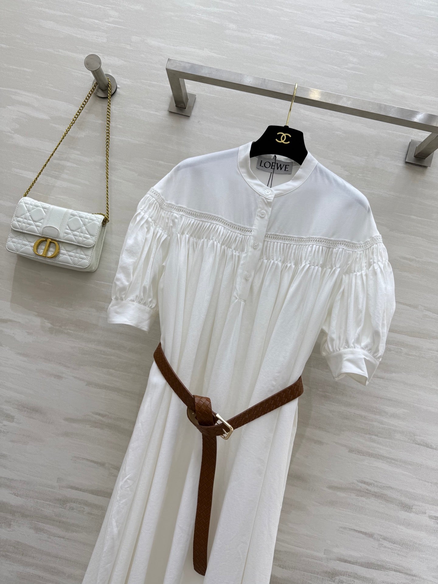 L*♡²⁵ New Embroidered Cotton and Linen Dress