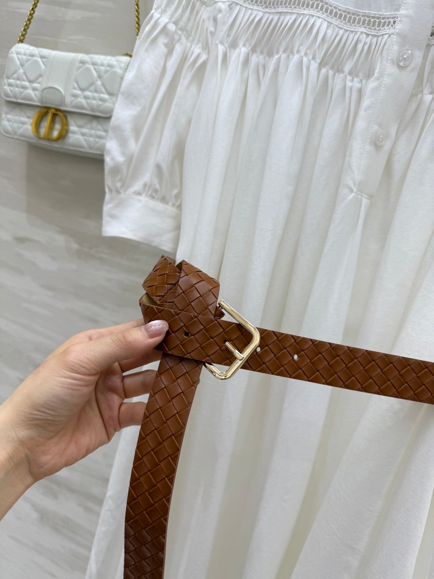 L*♡²⁵ New Embroidered Cotton and Linen Dress