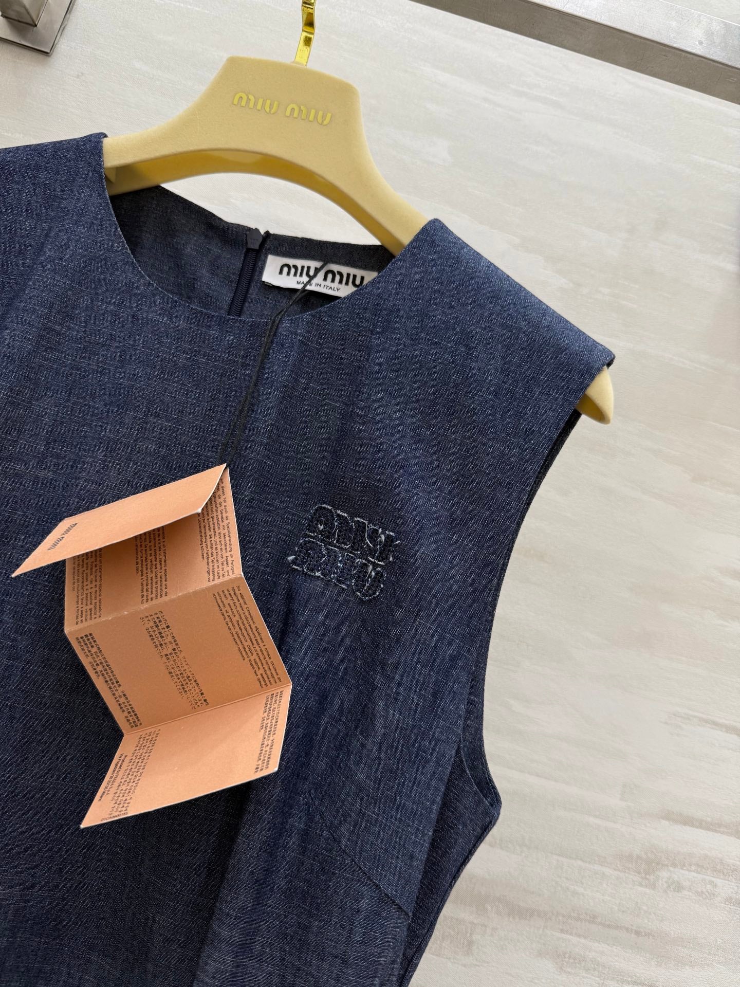 Mi*mi*♡²⁵ New belted denim sleeveless dress