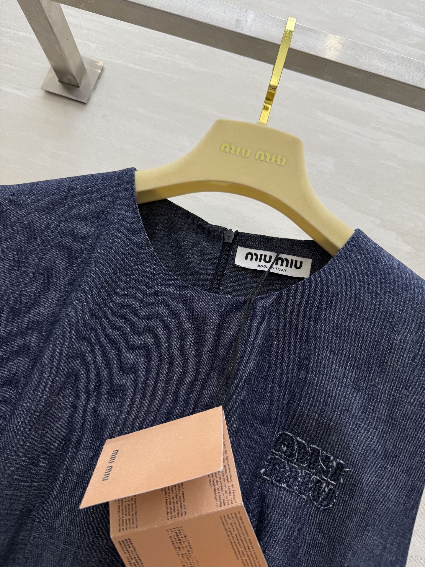 Mi*mi*♡²⁵ New belted denim sleeveless dress