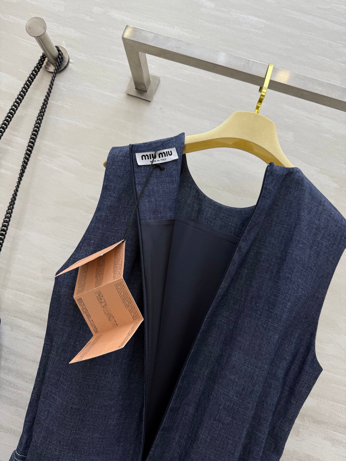 Mi*mi*♡²⁵ New belted denim sleeveless dress